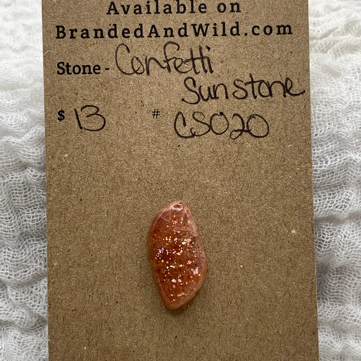 Confetti Sunstone Cabochon - CS020