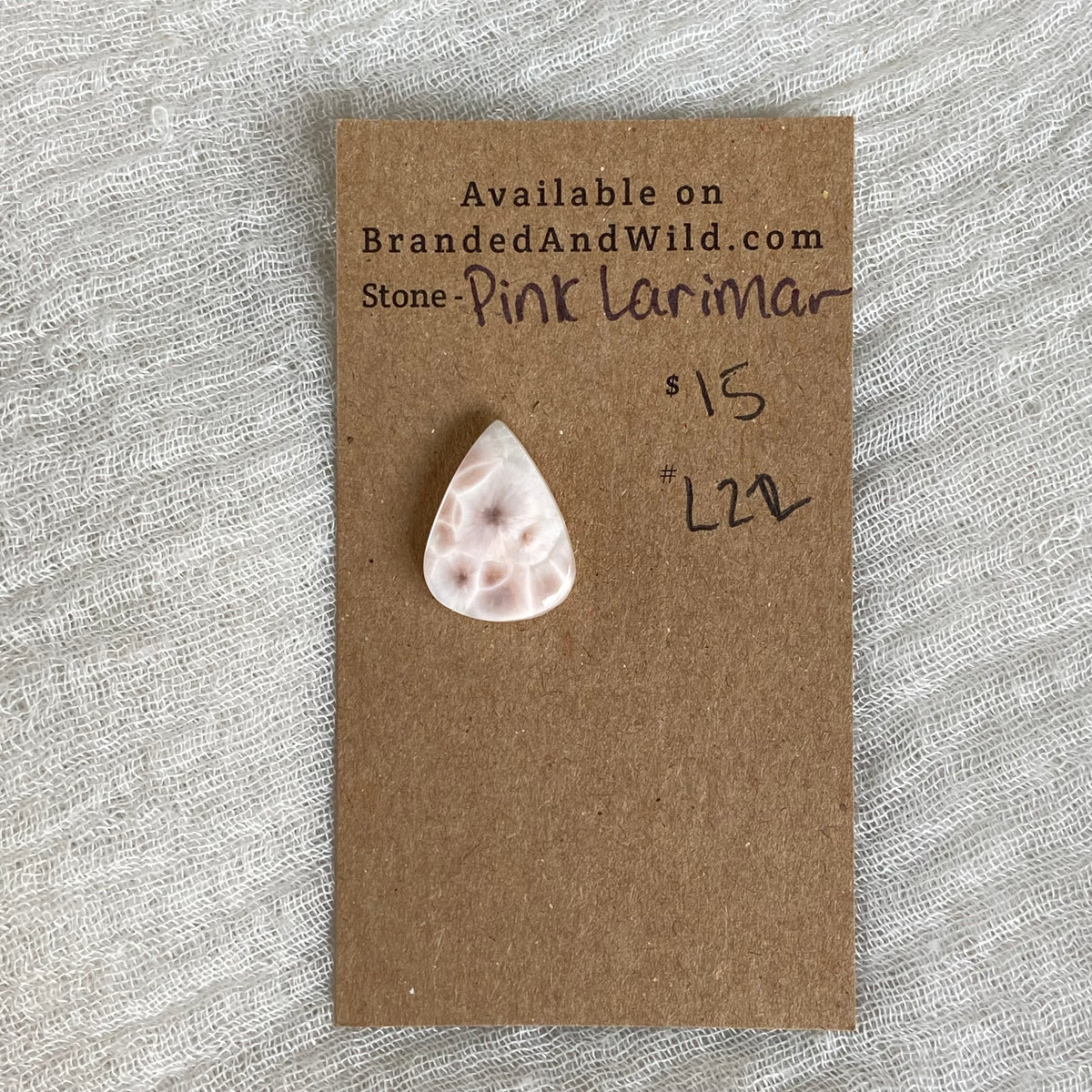 Pink Larimar Cabochon - PL22