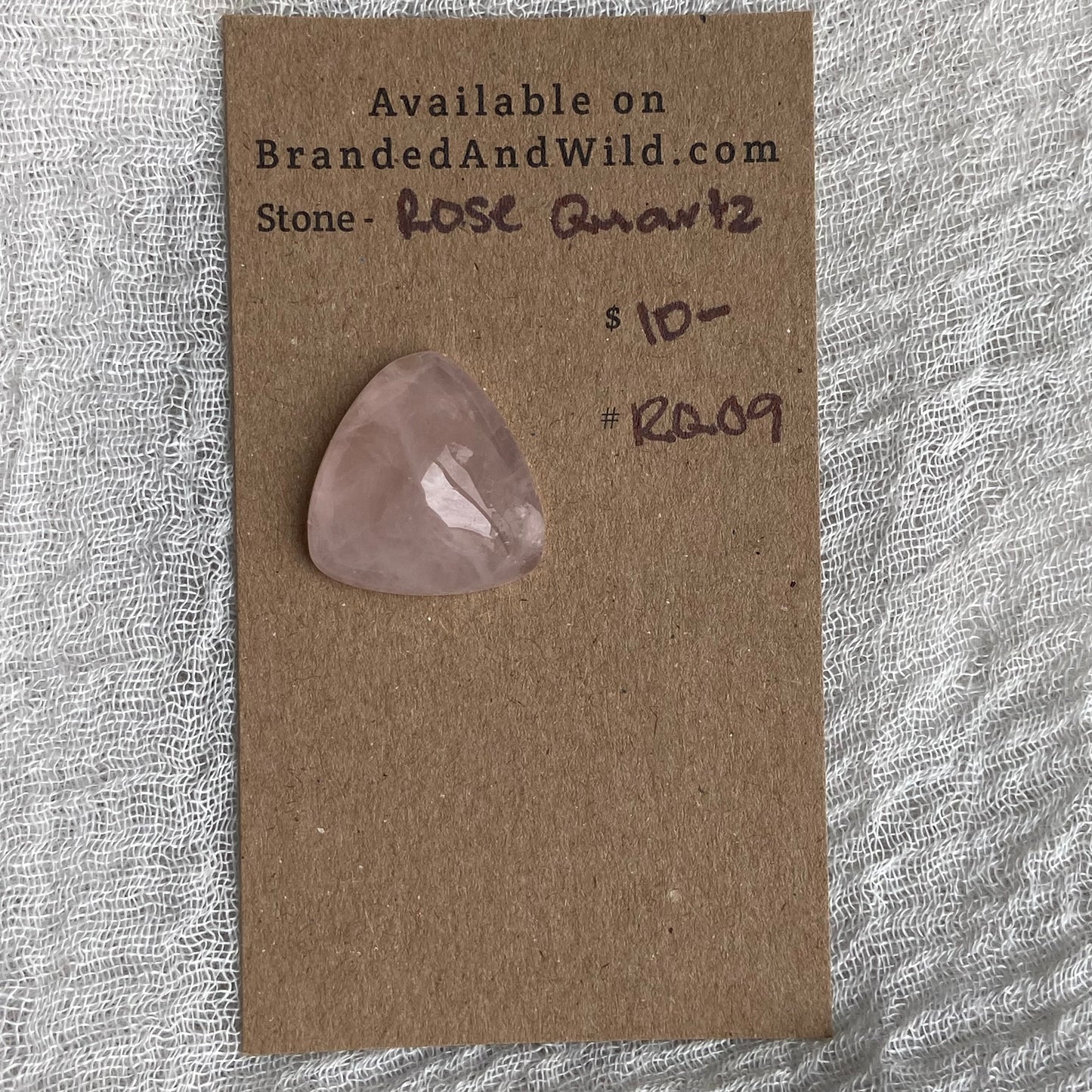 Rose Quartz Cabochon - RQ09