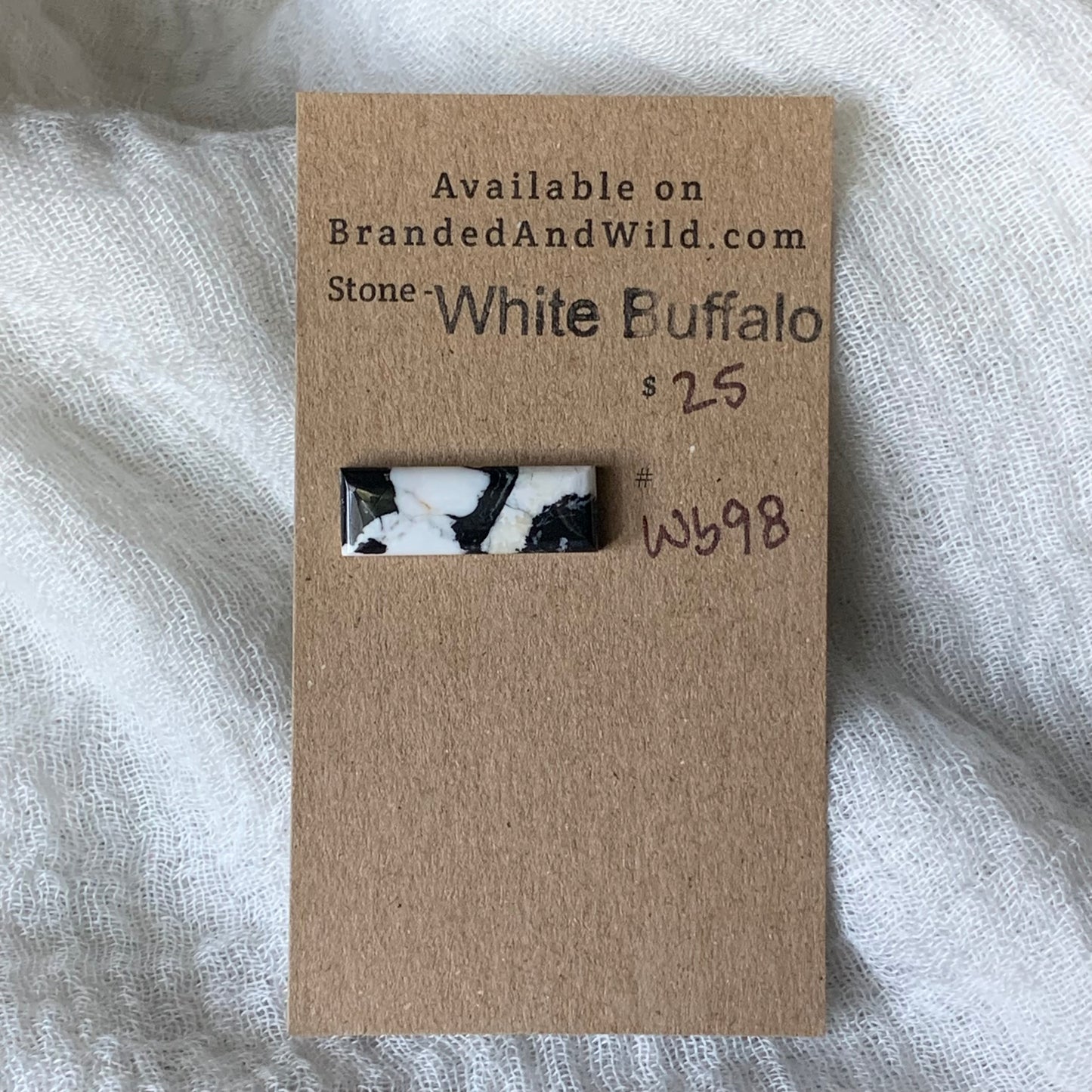 White Buffalo Cabochon - WB98