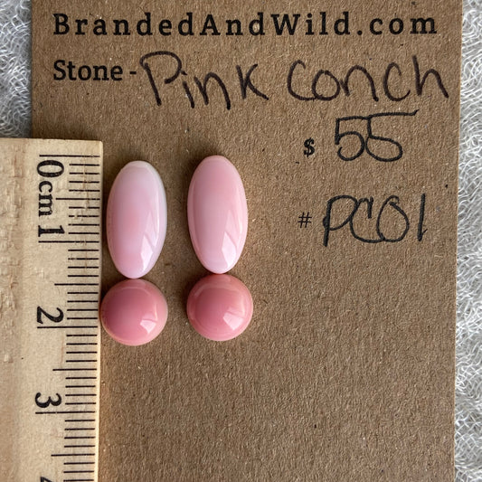 Pink Conch Cabochon - PC01