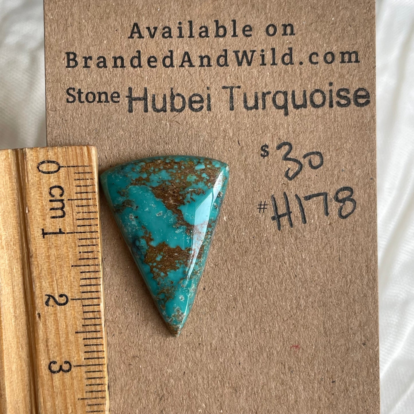 Hubei Turquoise Cabochon - H178 8AC8D784-840B-496A-A5E0-5C6DAB66B51D Brandedandwild.com