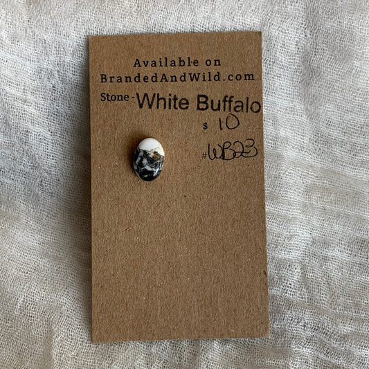 White Buffalo Cabochon - WB23