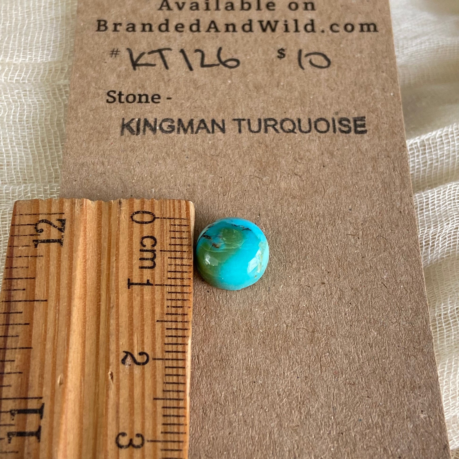 Kingman Turquoise Cabochon - KT126 8ACC479B-6A50-49A3-9278-46B52CFA4E1A Brandedandwild.com