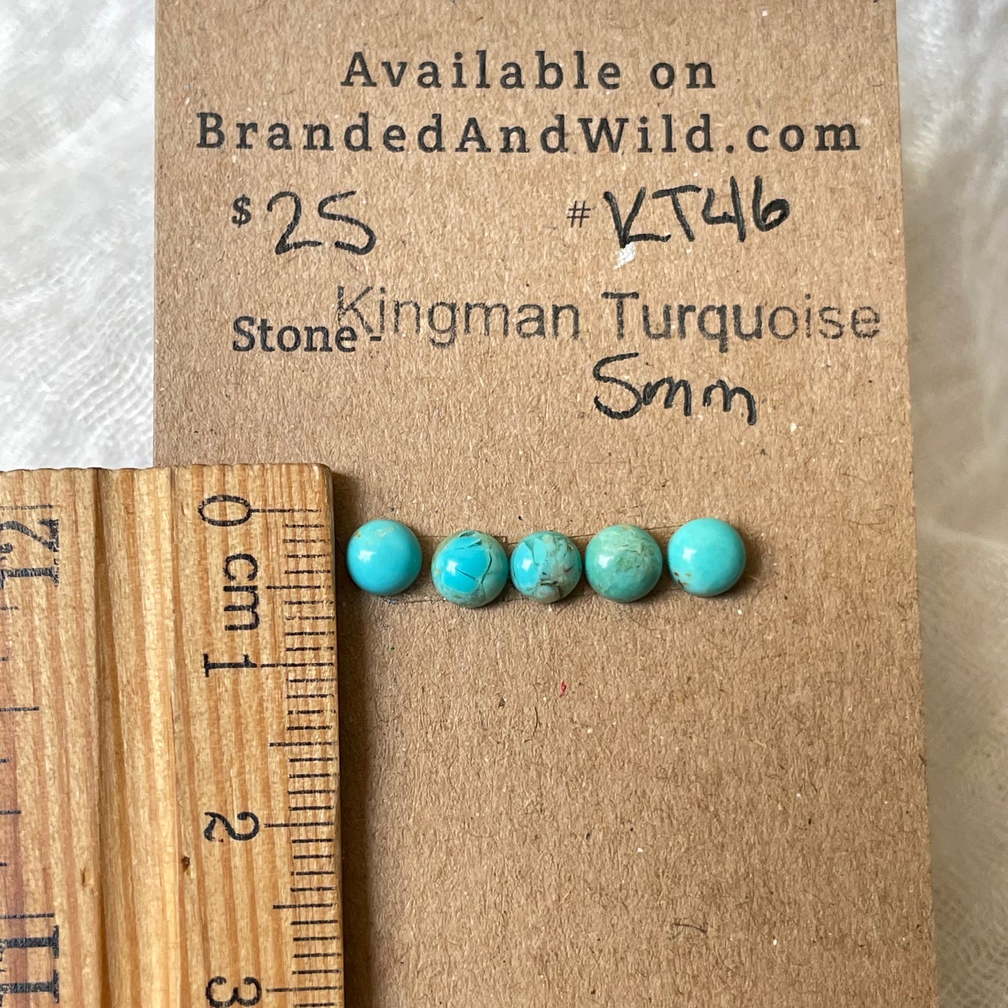 Kingman Turquoise Cabochon - KT46 8ADA78B0-FB6F-43D6-93F4-8D865C437AA0 Brandedandwild.com