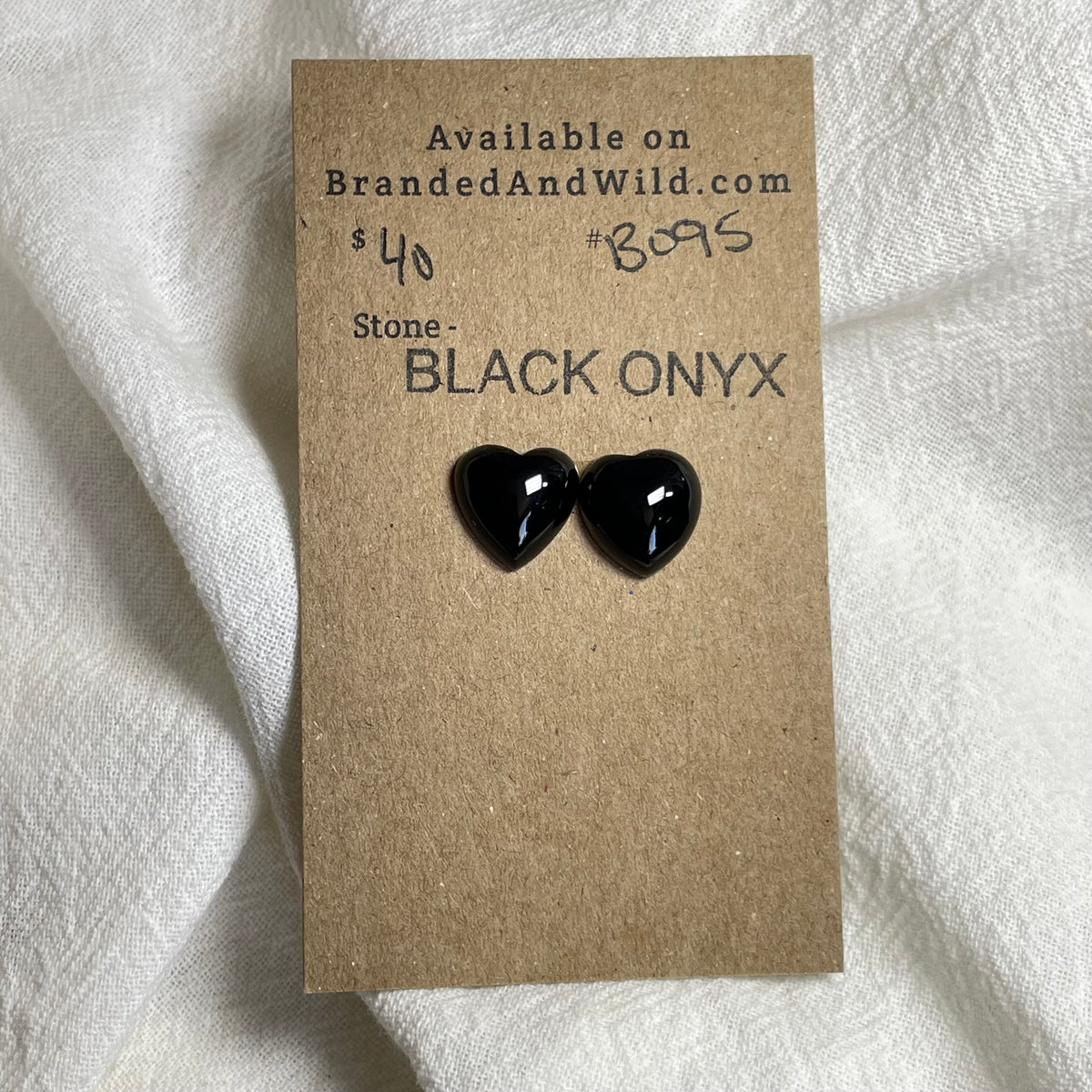 Black Onyx - Cabochon - B095 8ADE98F7-EC16-4367-BBF9-AE9164C455CC Brandedandwild.com