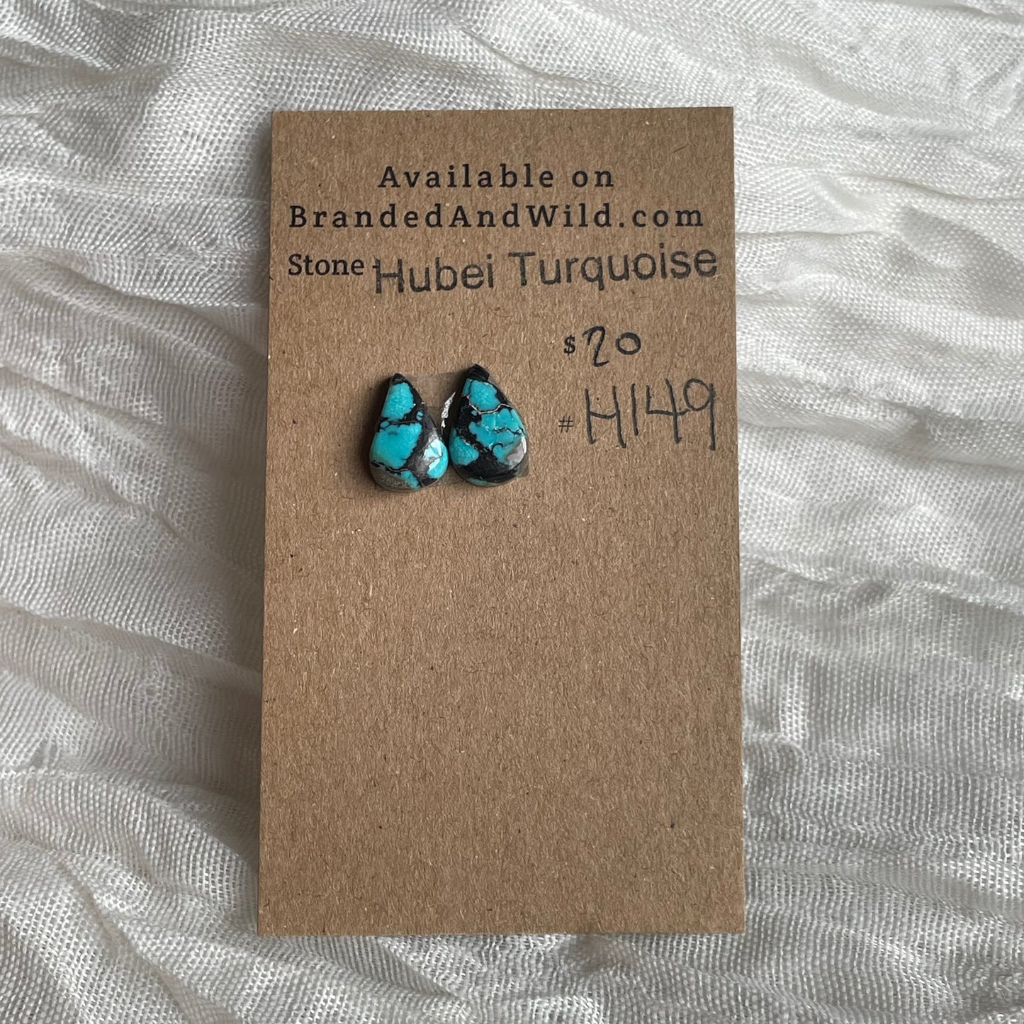 Hubei Turquoise Cabochon - H149 8AE0A10C-150D-4919-A757-B1220A1E8A6C Brandedandwild.com