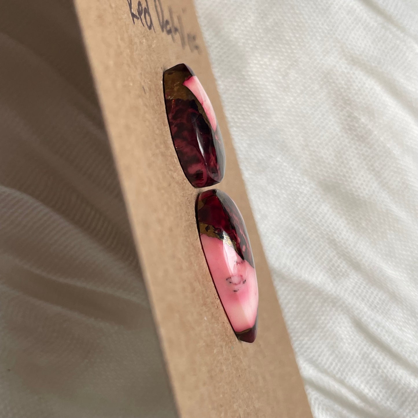 Red Dahlia Cabochon - RD38 8AE358F1-A7C5-4769-A618-88EAC0FCB1E1 Brandedandwild.com