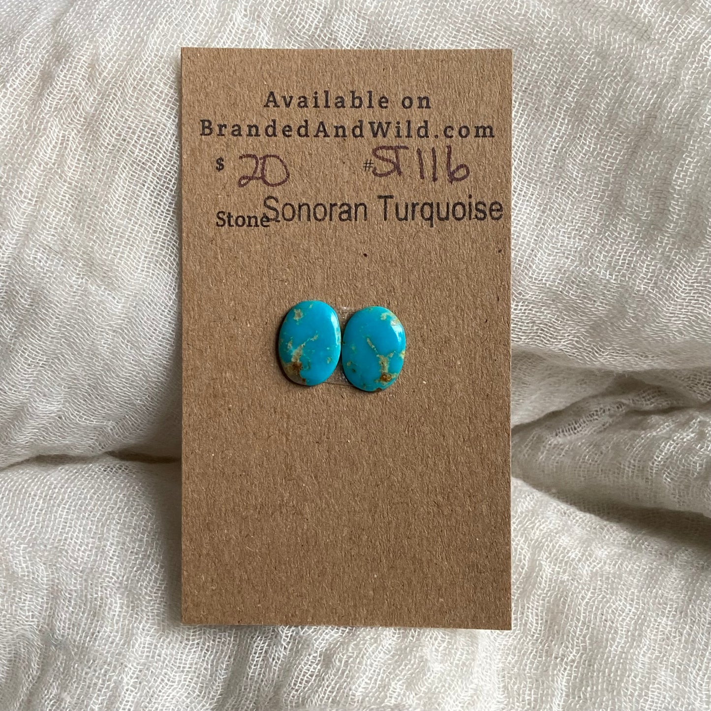 Sonoran Turquoise Cabochon - ST116 8AFA9235-7C7B-47B4-8AAC-2507BF41DD82 Brandedandwild.com