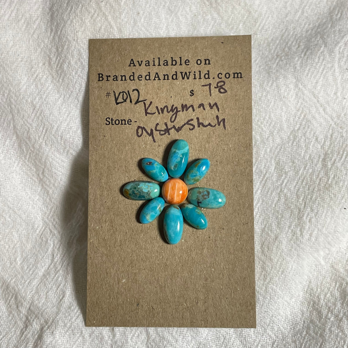Kingman Turquoise / Oyster Shell Cabochon - KO12