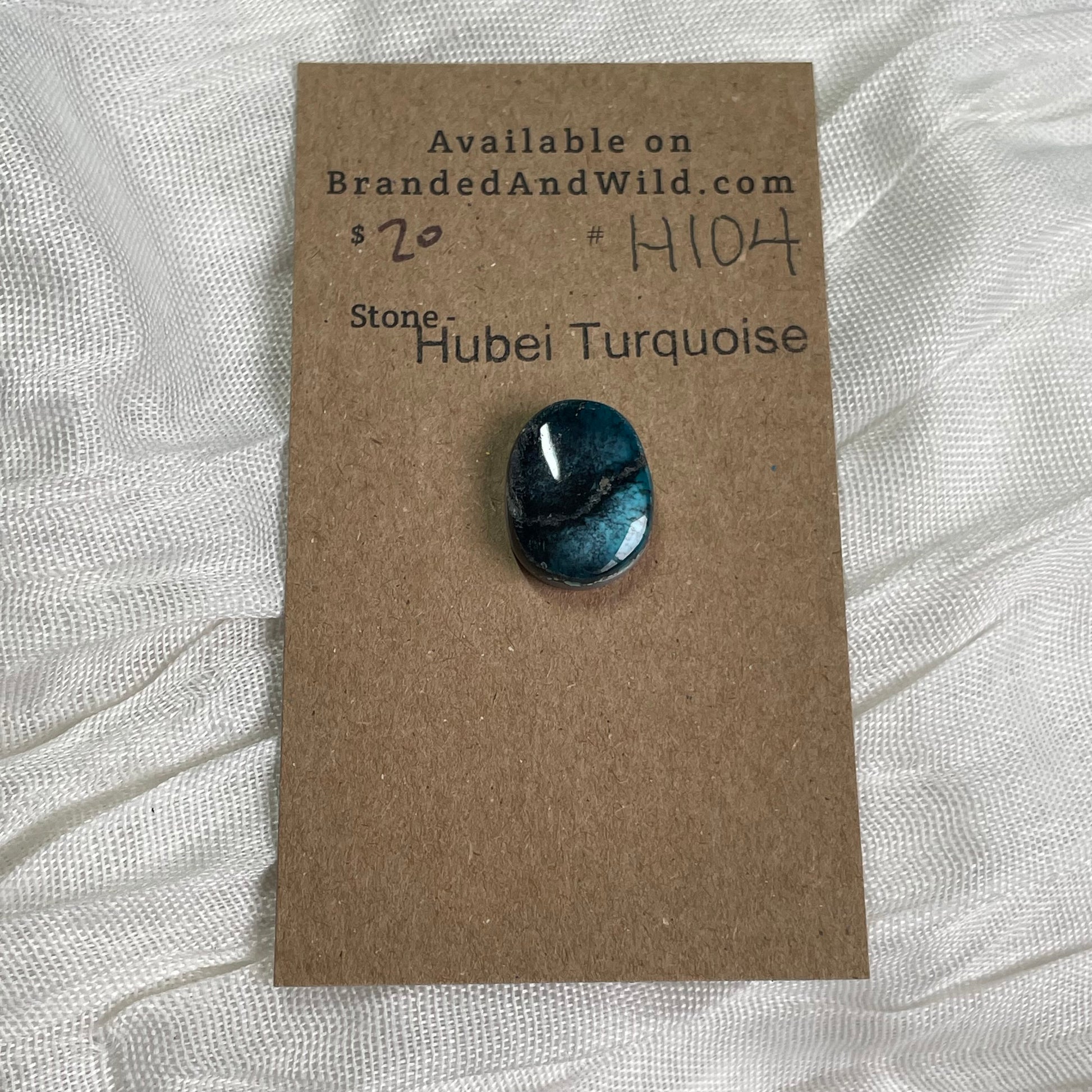 Hubei Turquoise Cabochon - H104 8B3C38BB-A4F0-4168-848E-4A04E9E26C01 Brandedandwild.com