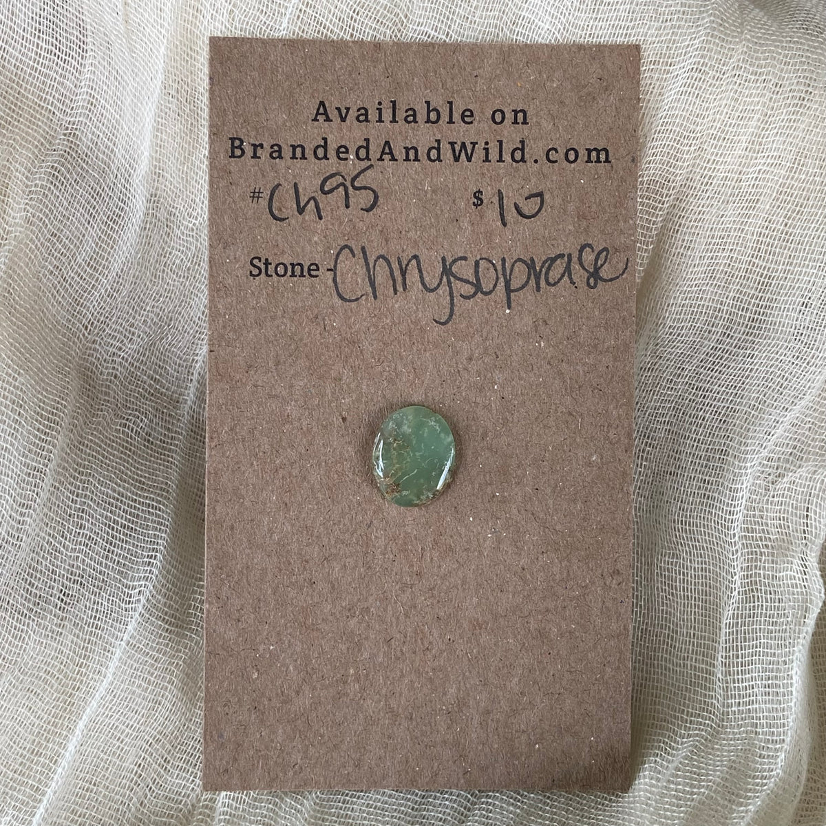 Chrysoprase Cabochon - Ch95 8B535F5B-9680-4B69-A907-5EA577259975 Brandedandwild.com