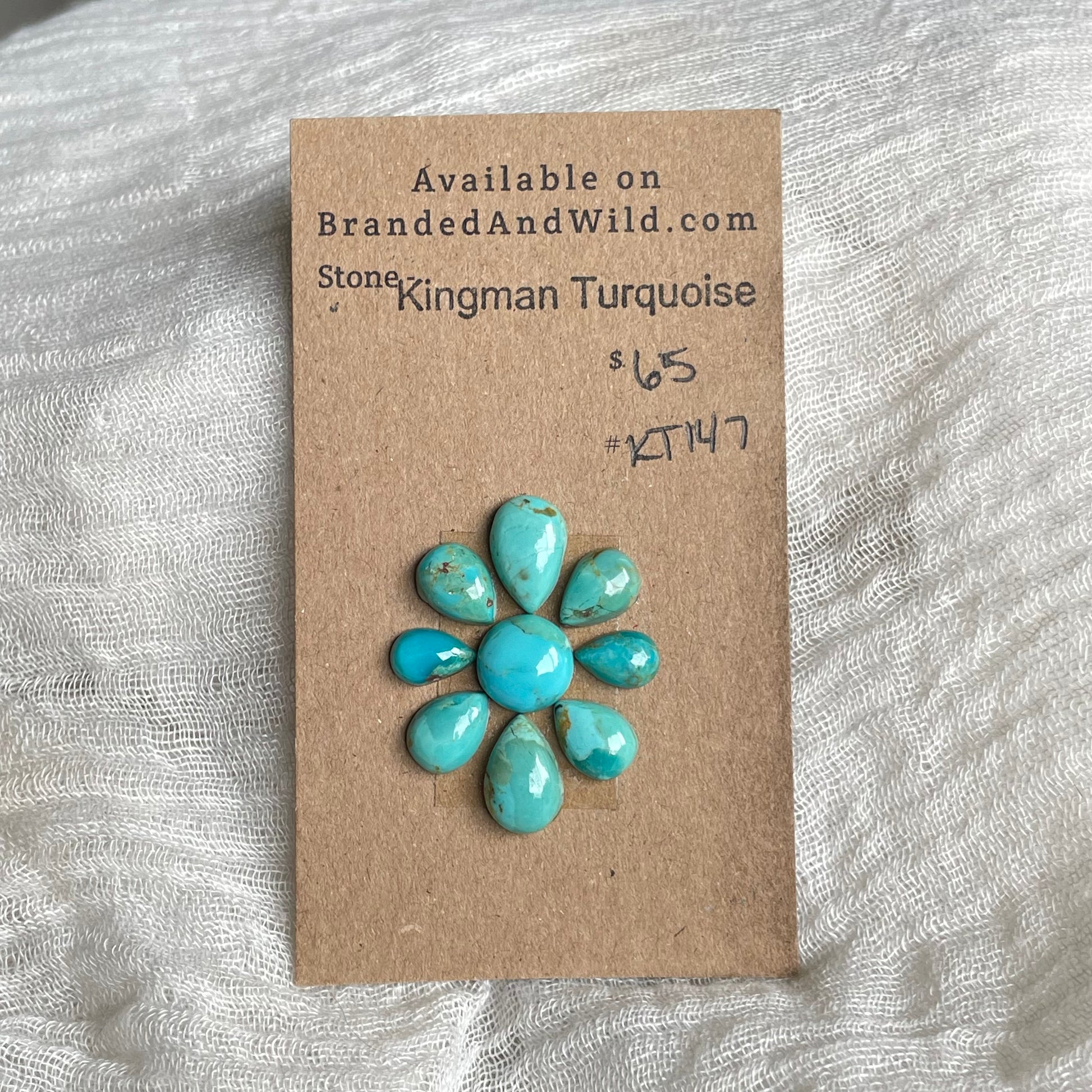 Kingman Turquoise Cabochon - KT147 8B64431C-5465-4876-B884-2E309C35BBB3 Brandedandwild.com