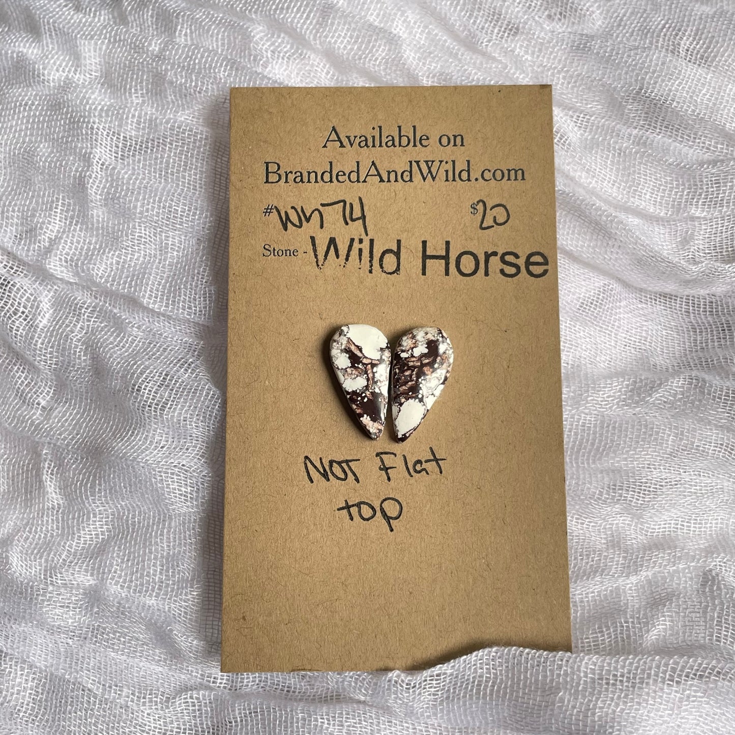 Wild Horse Cabochon - WH74 8B8A0501-2B60-4B67-A20A-6739C118AB8A Brandedandwild.com