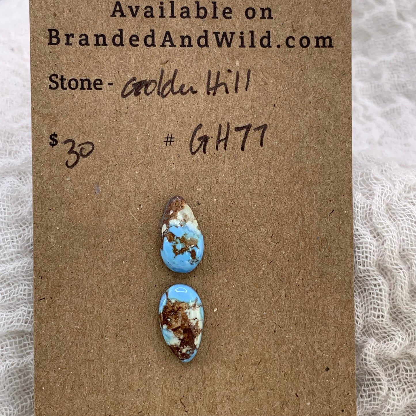 Golden Hill Turquoise Cabochon- GH77