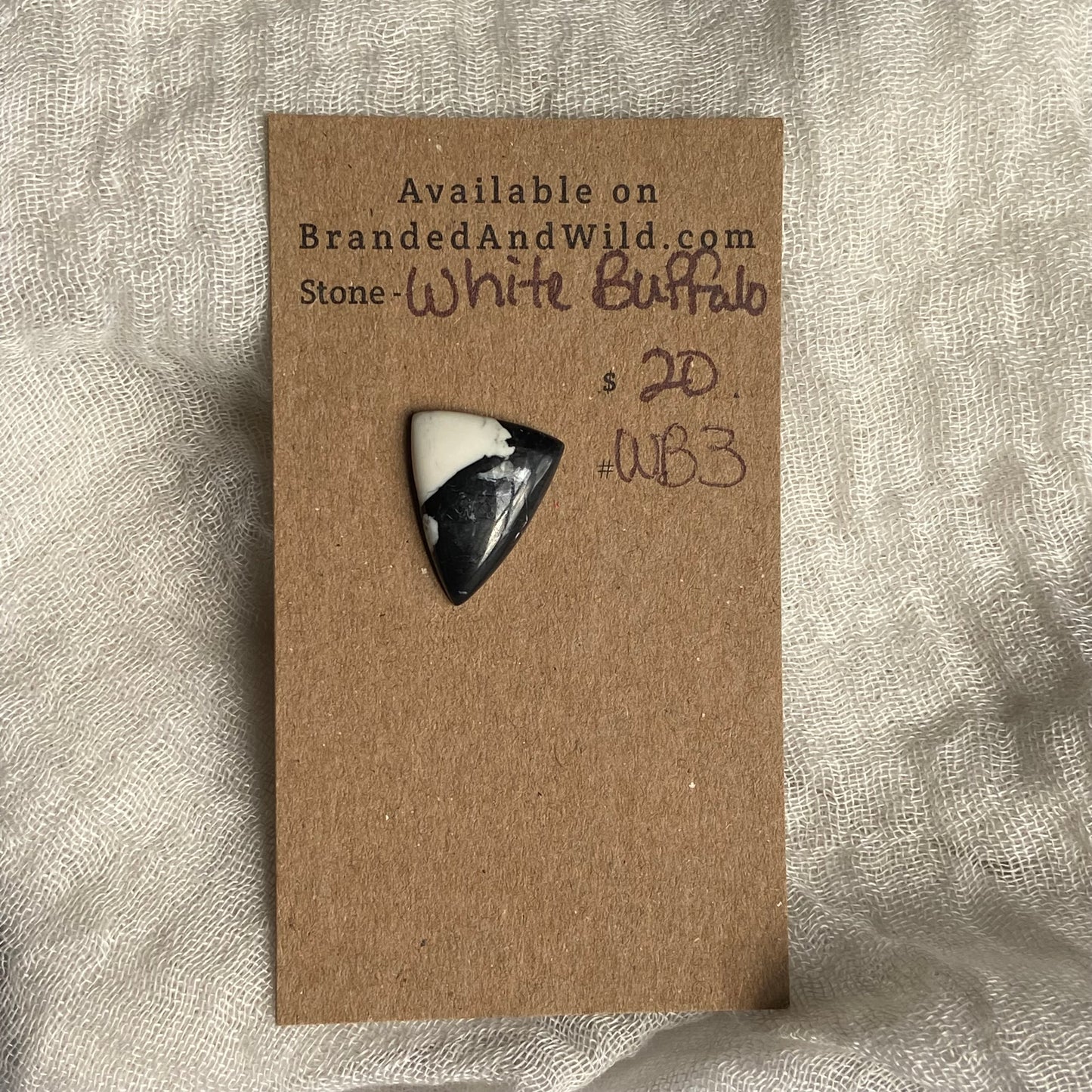 White Buffalo Cabochon - WB3