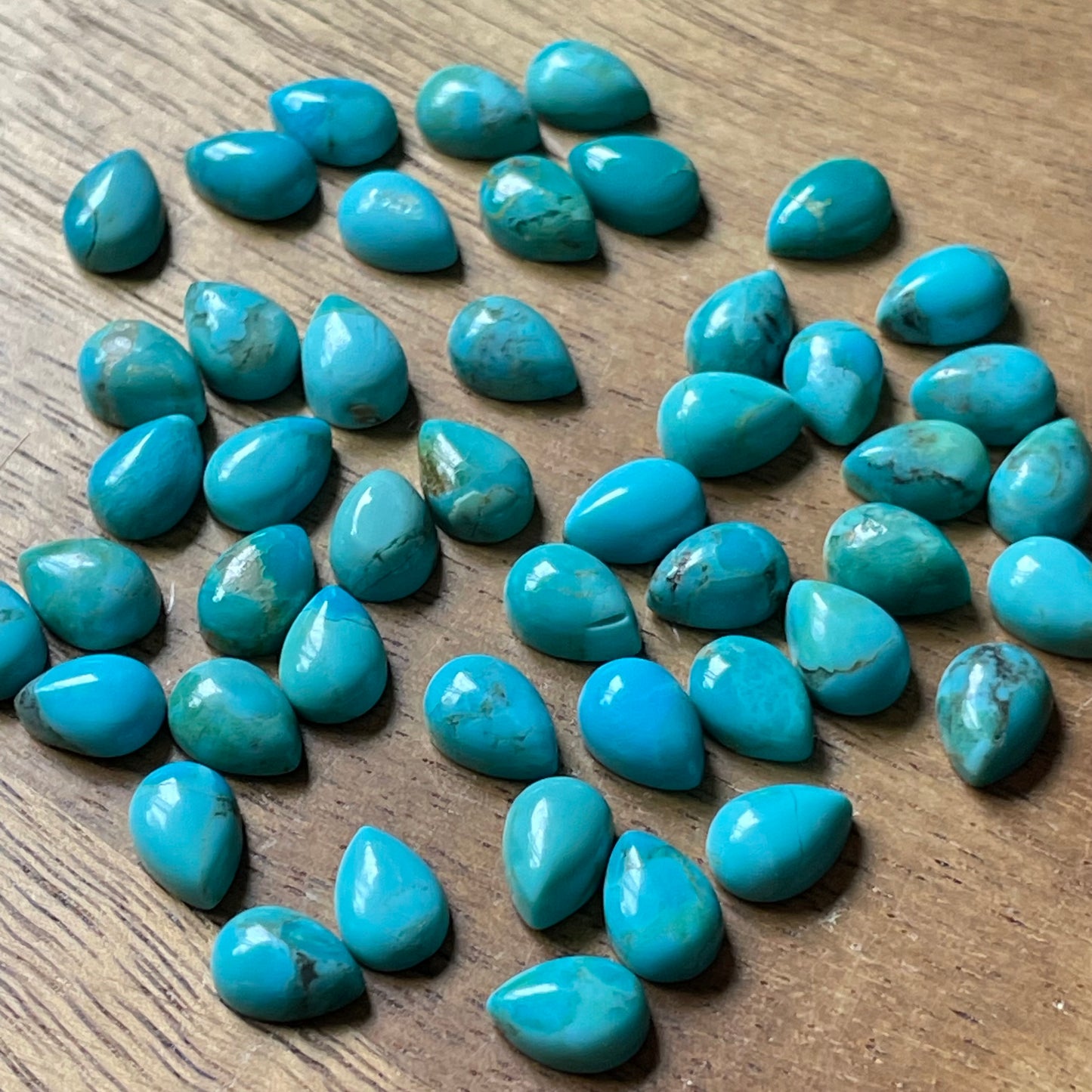 Kingman Turquoise 5x7 pear shape