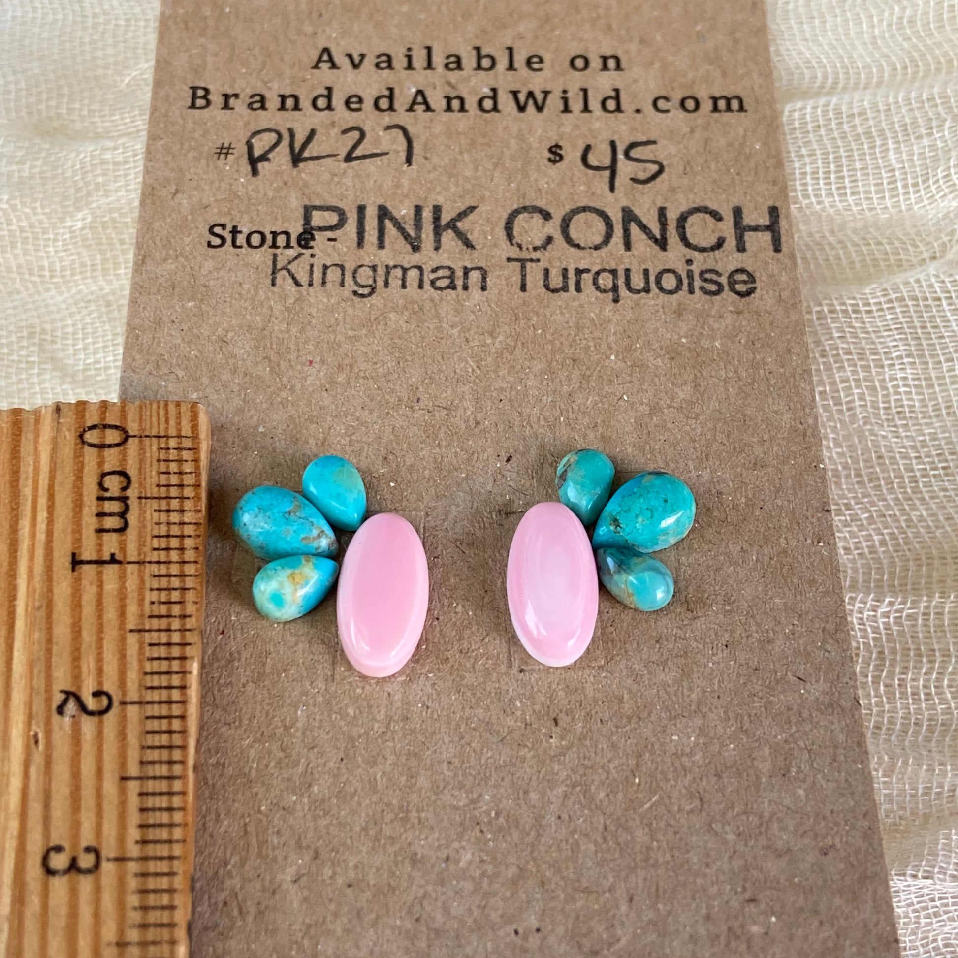 Pink Conch / Kingman Cabochon - PK27 8BD9185B-B313-42CD-9B6C-87C0643B5EBB Brandedandwild.com