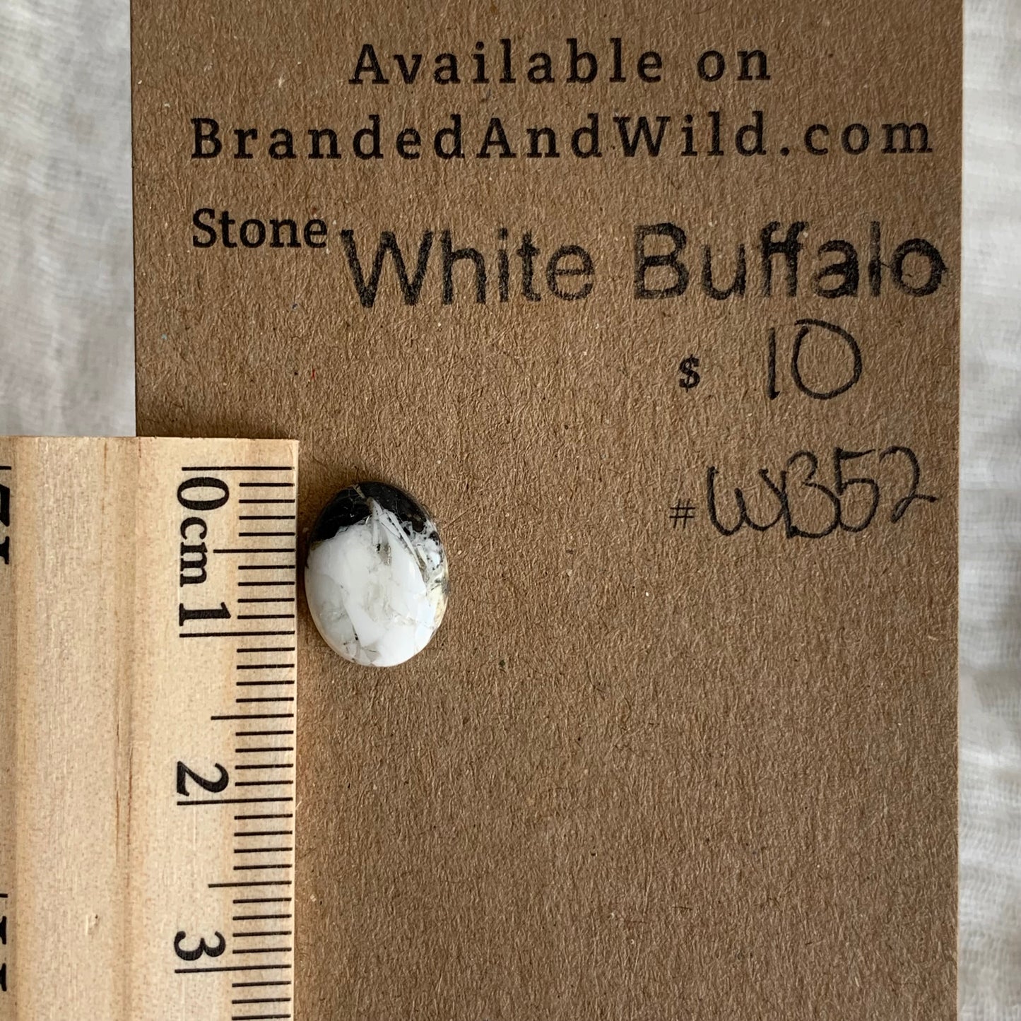 White Buffalo Cabochon - WB52