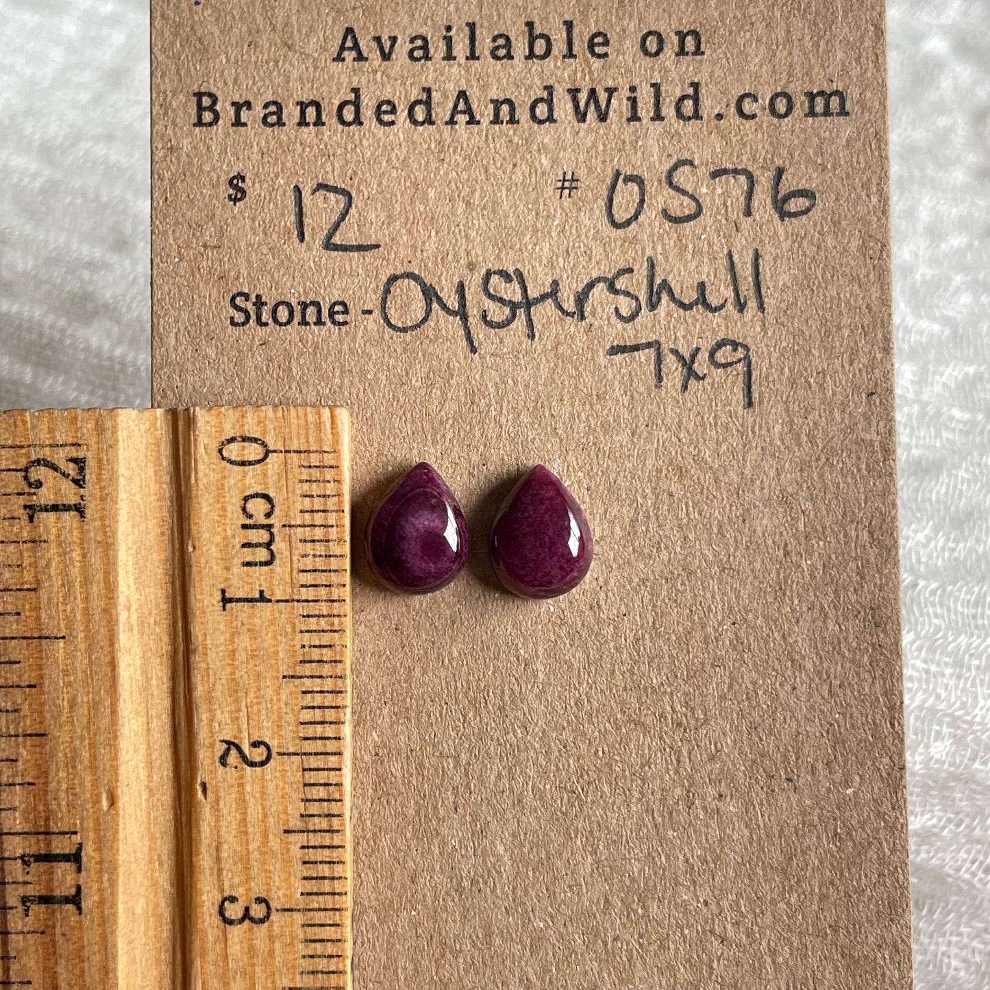 Spiny Oyster Shell Cabochon - OS76 8BE4A9D0-E4E1-447A-BB48-7FA60FC8C764 Brandedandwild.com
