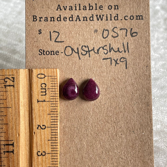 Spiny Oyster Shell Cabochon - OS76 8BE4A9D0-E4E1-447A-BB48-7FA60FC8C764 Brandedandwild.com