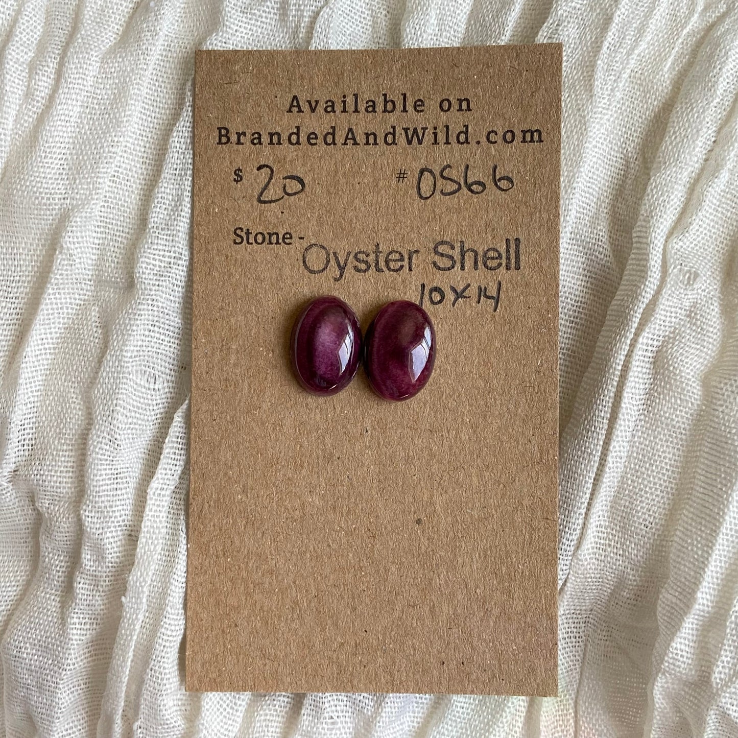 Oyster Shell Cabochon - OS66
