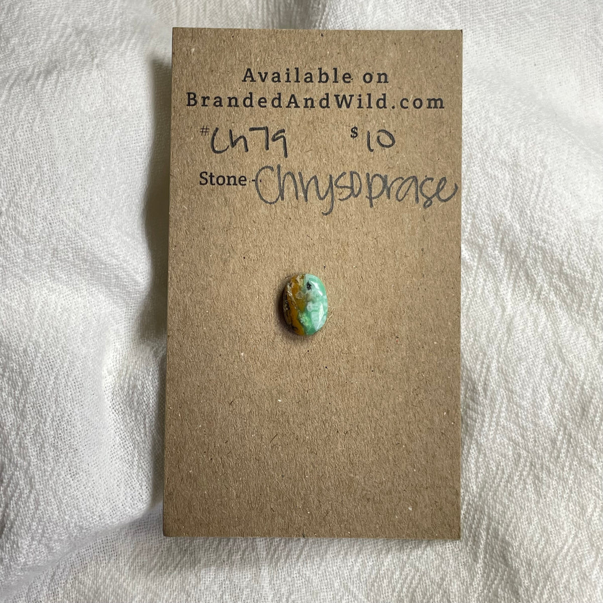 Chrysoprase Cabochon - CH79 8C20BF94-EB6D-4F94-9768-0179C3E4333D Brandedandwild.com
