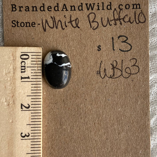 White Buffalo Cabochon - WB63