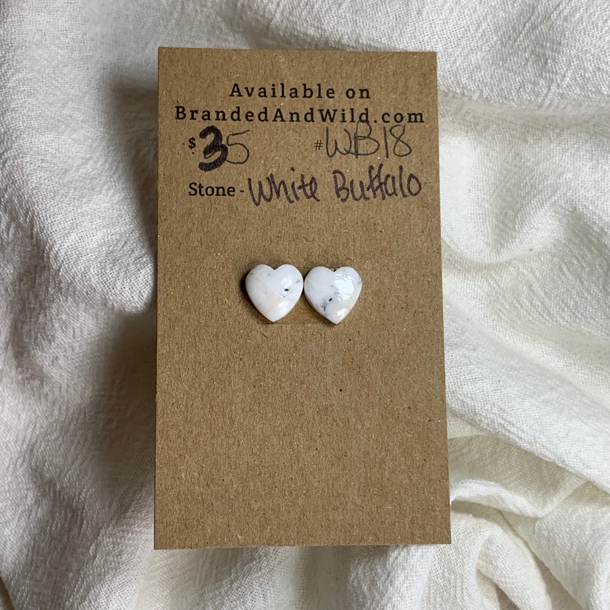 White Buffalo Cabochon - WB18 8C7BCACB-347C-42DD-8466-5E3620CBD47B Brandedandwild.com