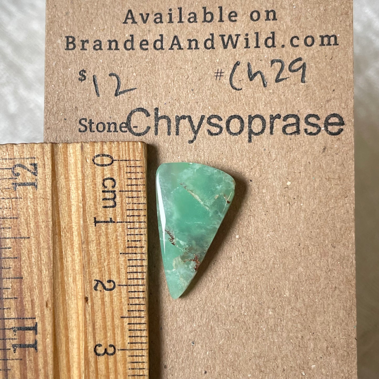 Chrysoprase Cabochon - Ch29 8C994D15-1AED-4928-B239-057EF8D058F2 Brandedandwild.com