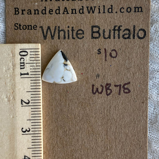 White Buffalo Cabochon - WB75