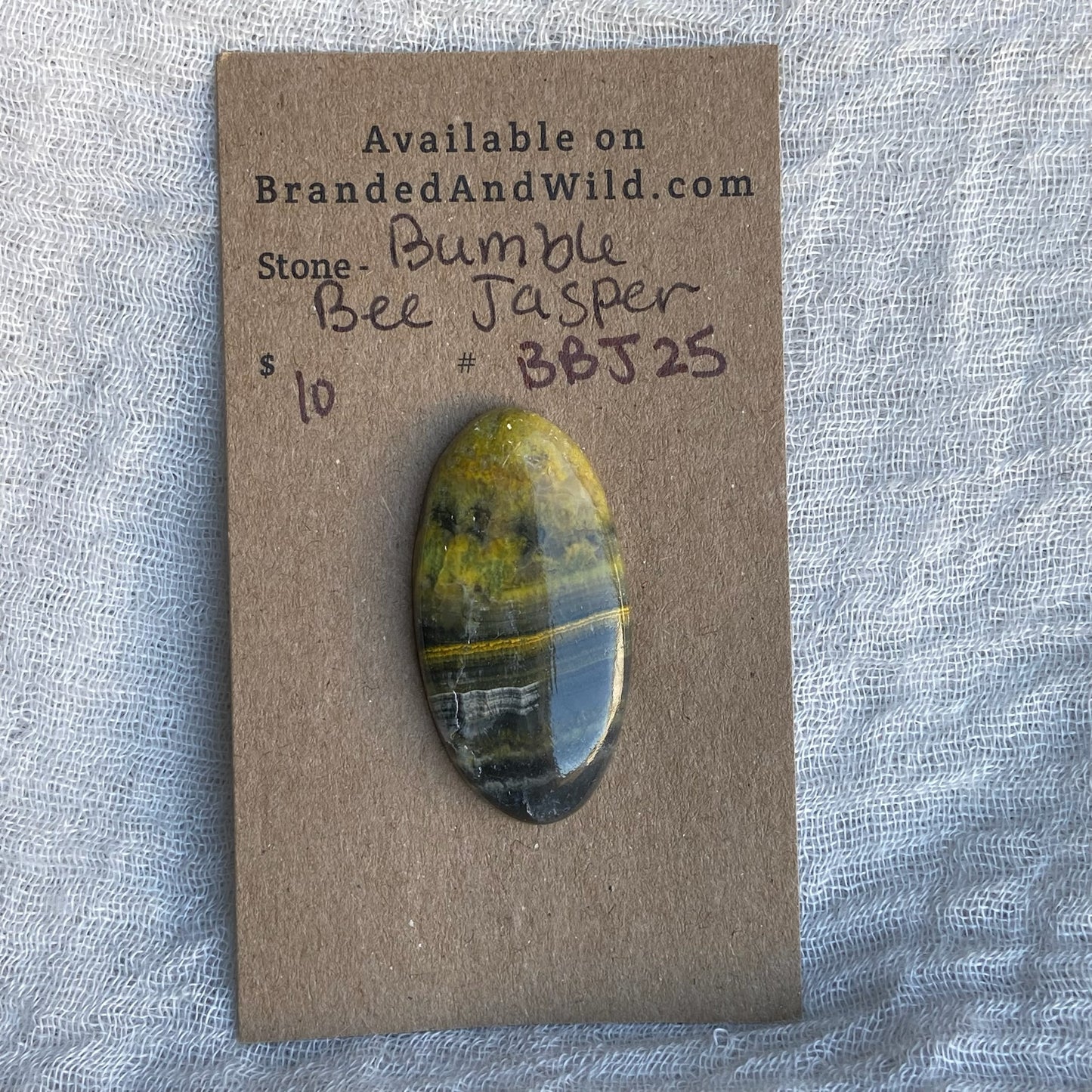 Bumblebee Jasper Cabochon - BBJ25