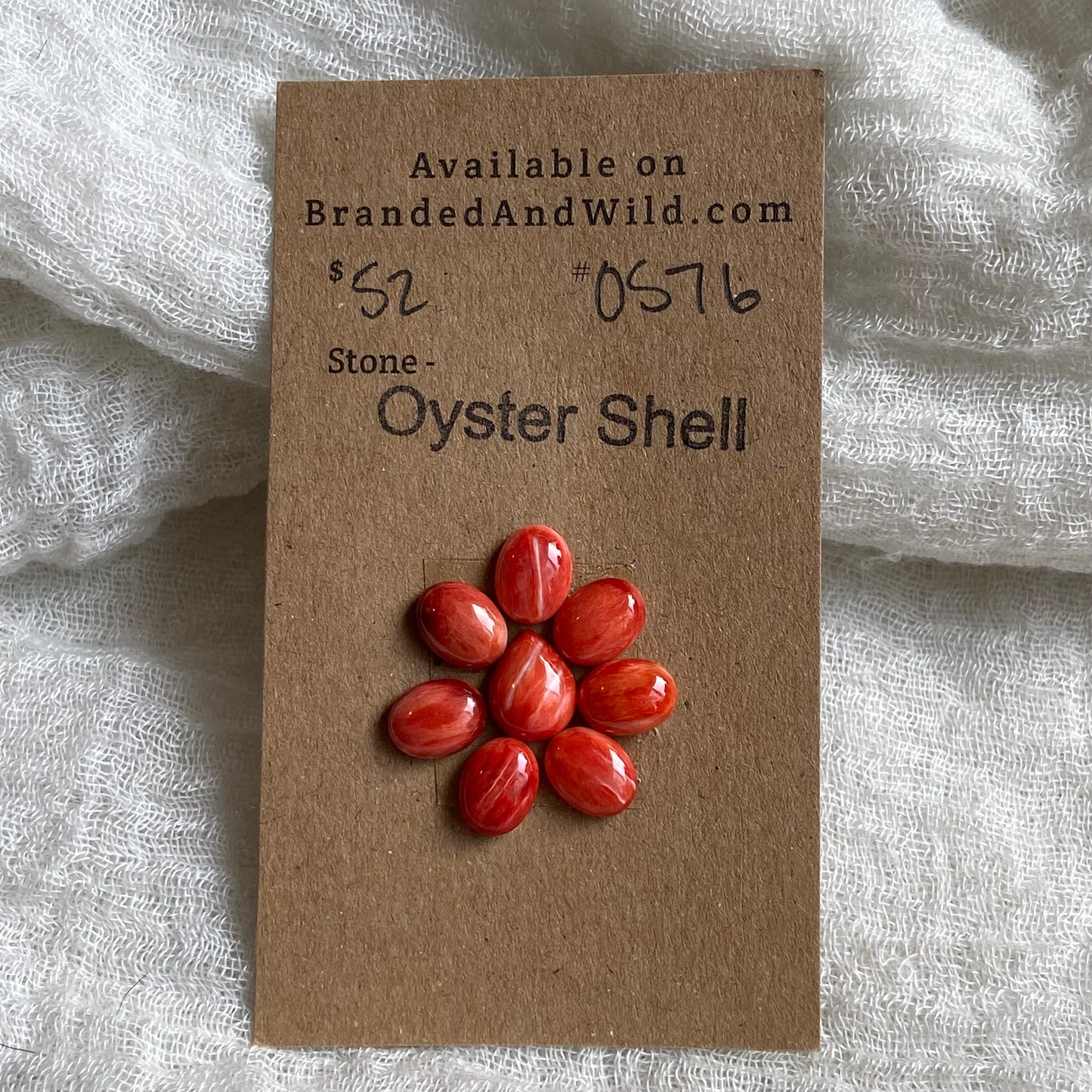 Oyster Shell Cabochon - OS76 8CA7BA78-E8FF-4DC7-A539-F274AC5C8989 Brandedandwild.com