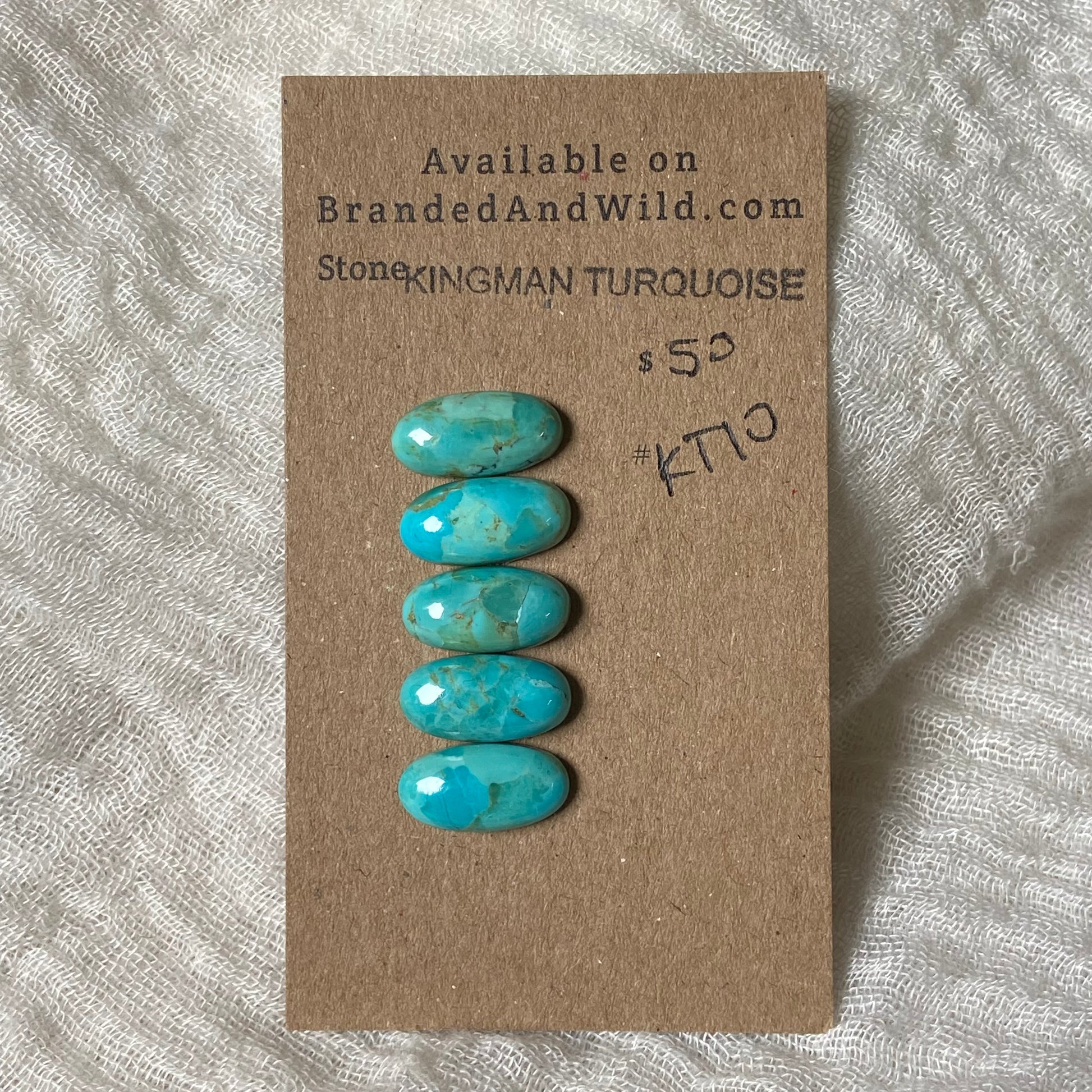 Kingman Turquoise Cabochon - KT10 8CA9805C-FC5F-4945-89C3-3CA1727640A5 Brandedandwild.com