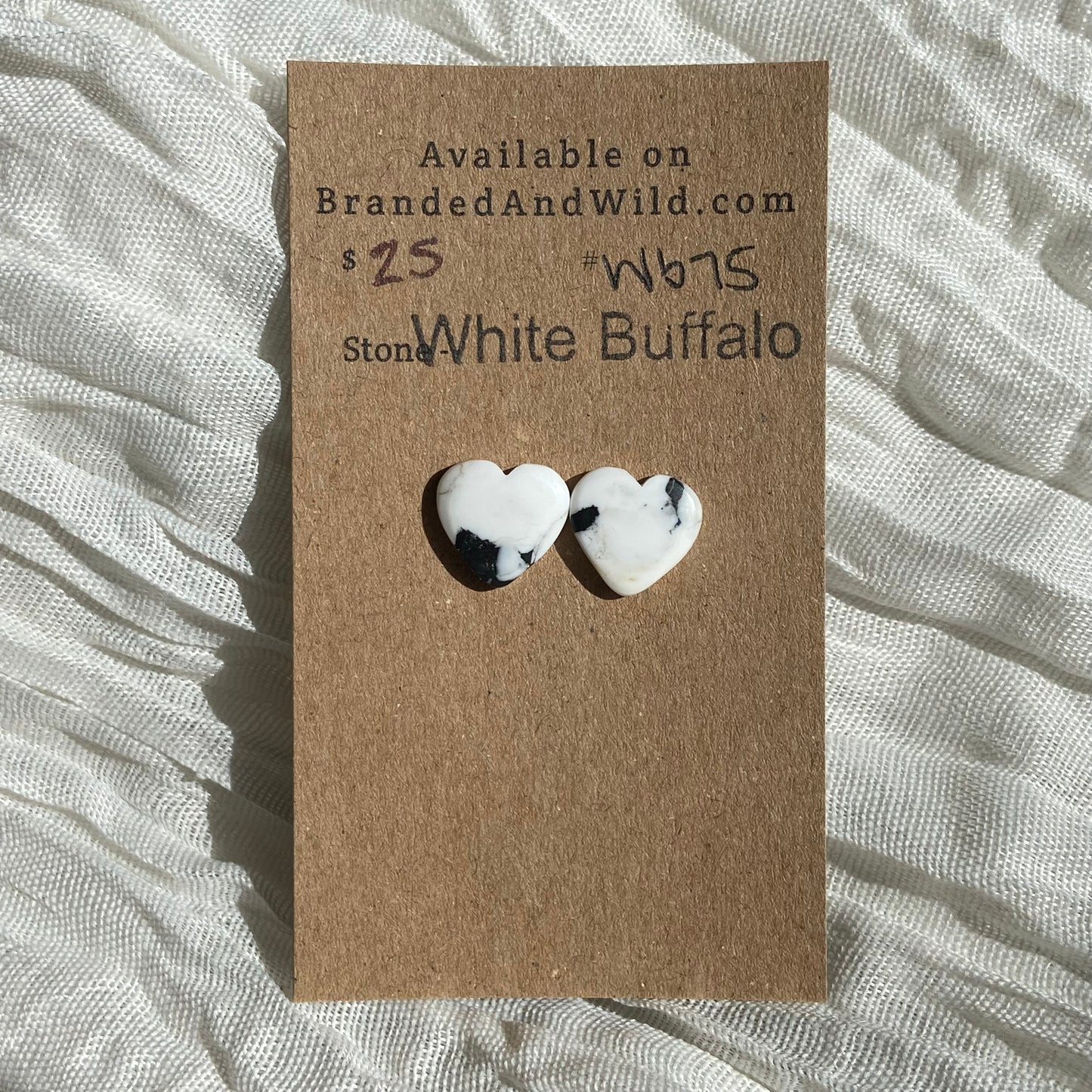White Buffalo Cabochon - WB75 8CB3C35D-AC41-4CD3-878E-A139D39FC9FC Brandedandwild.com