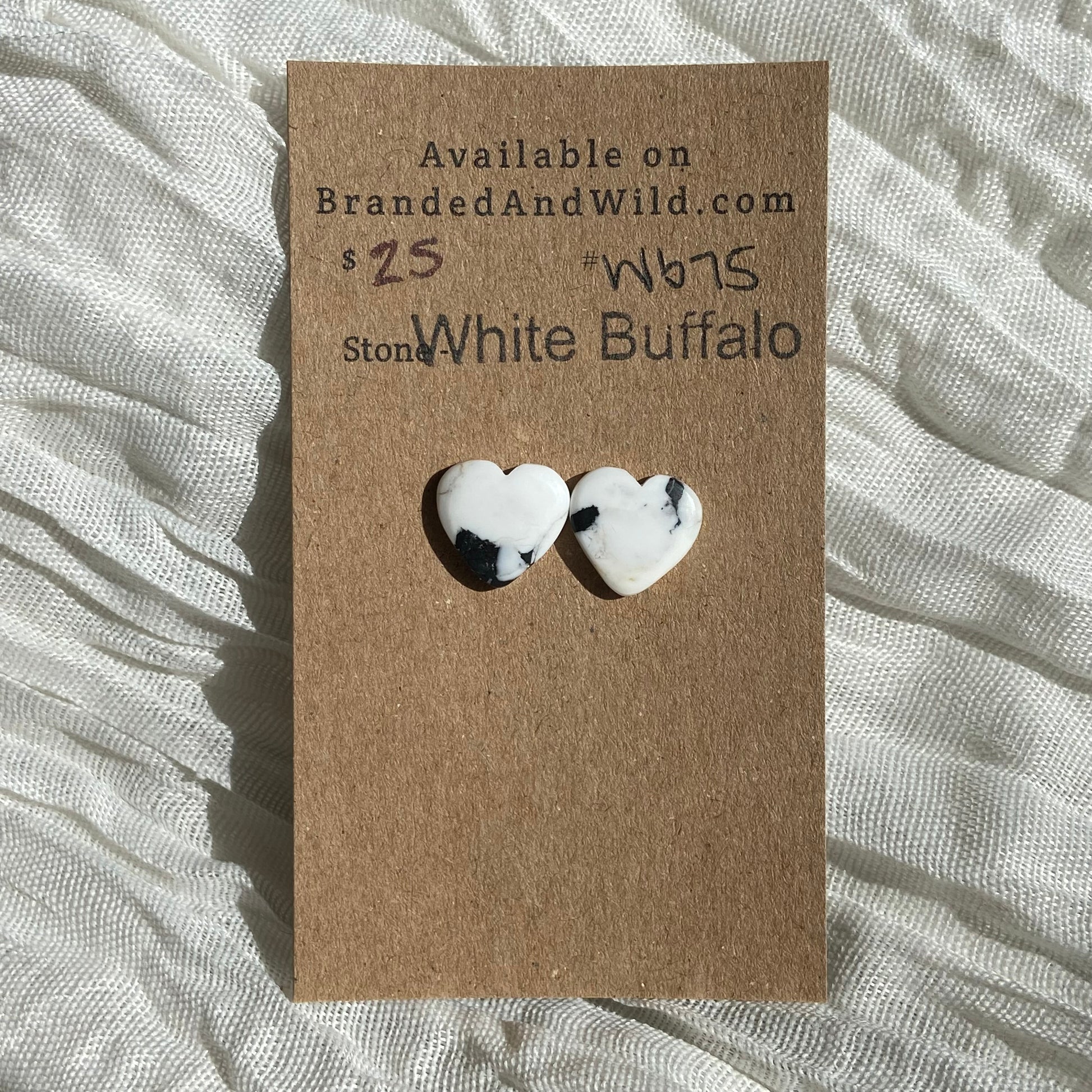 White Buffalo Cabochon - WB75 8CB3C35D-AC41-4CD3-878E-A139D39FC9FC Brandedandwild.com