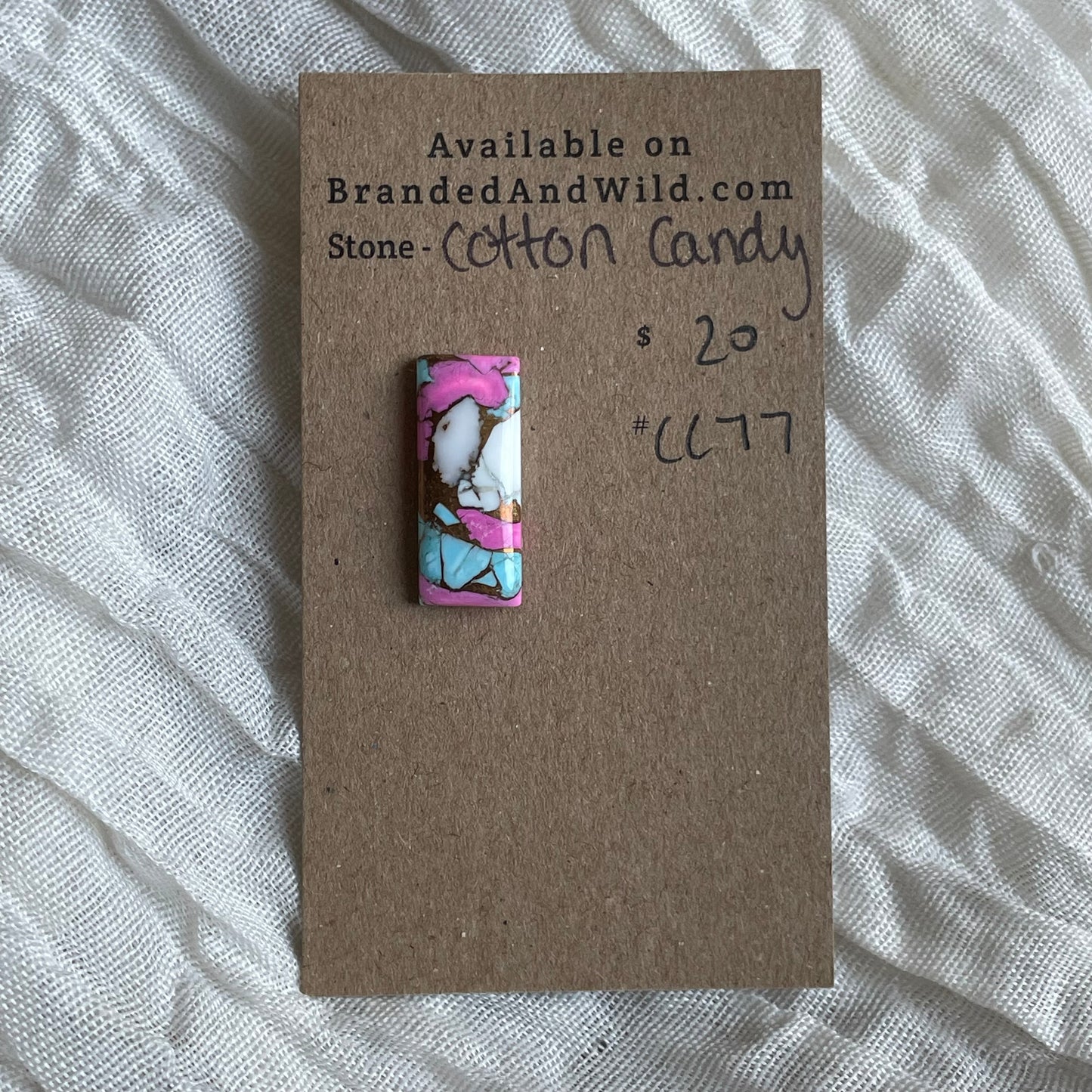 Cotton Candy Cabochon - CC77 8CCA8F26-B23E-4B66-B8FE-CD87AF5BAE4E Brandedandwild.com