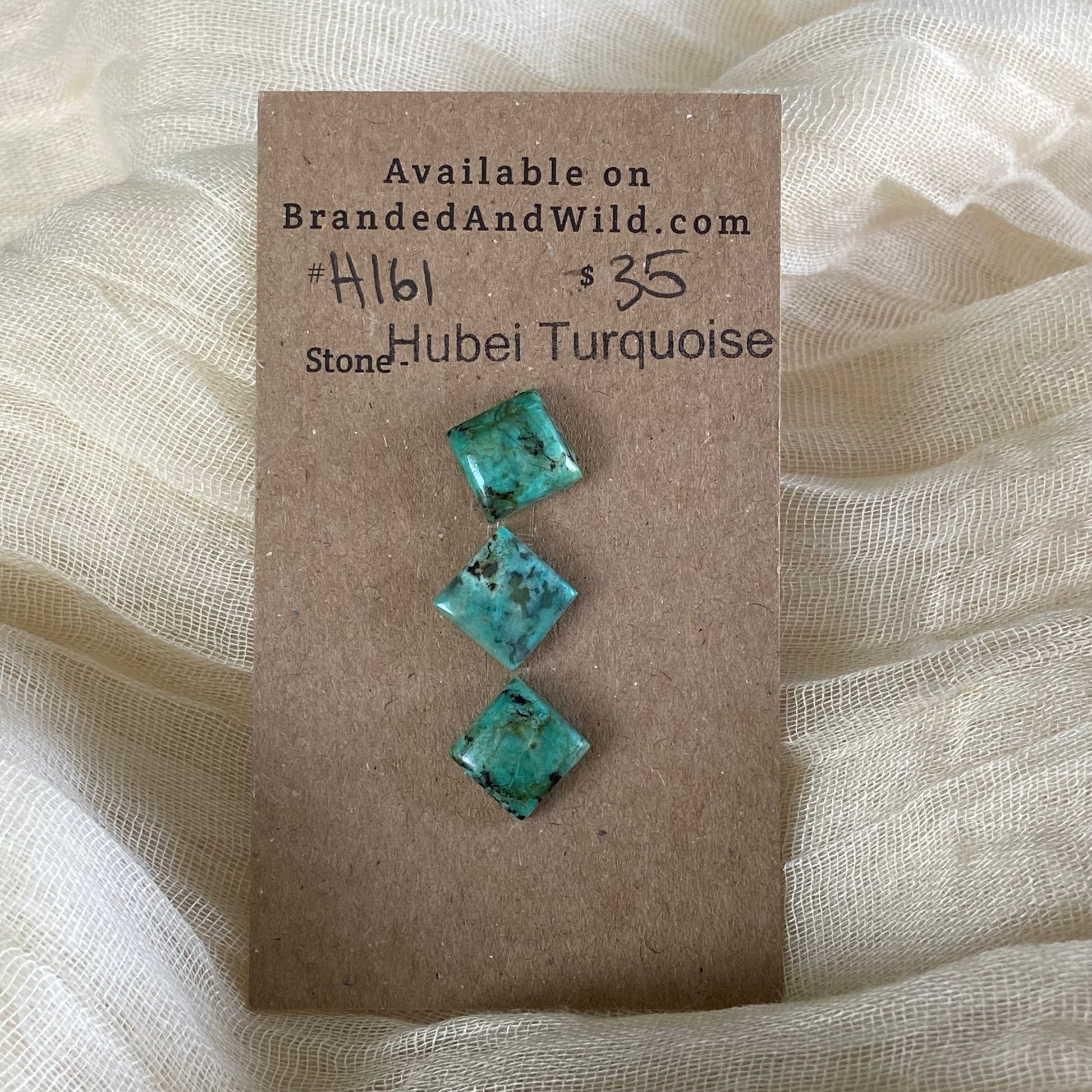 Hubei Turquoise Cabochon - H161 8CD3C69E-0F1E-4305-9F22-3072B6F9BE9F Brandedandwild.com