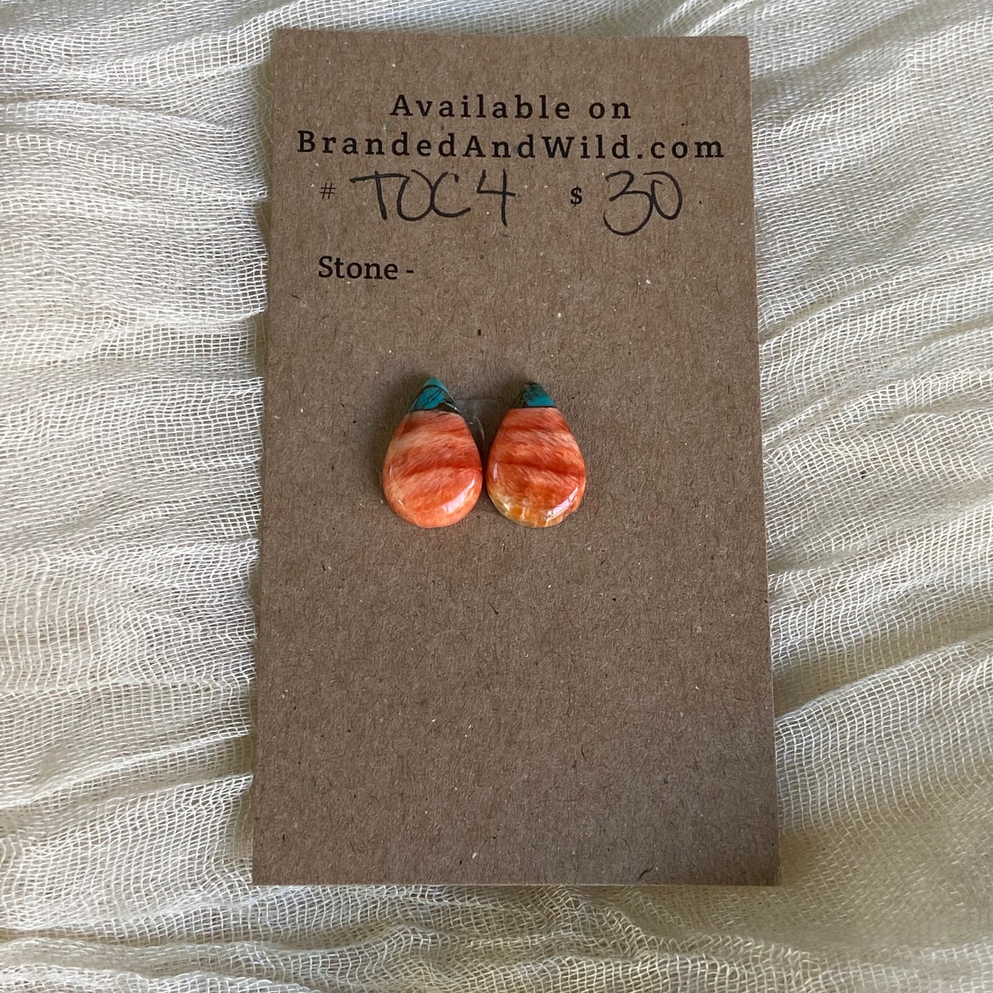 Turquoise, Oyster Shell, Copper Cabochon - TOC4 8D2E63AD-6115-40A1-8D88-92BCB41536FD Brandedandwild.com