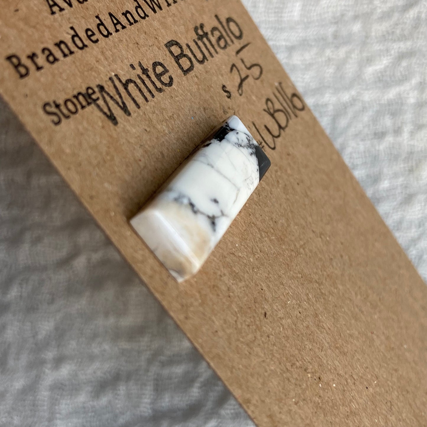 White Buffalo Cabochon - WB116