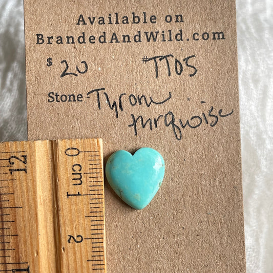 Tyrone Turquoise Cabochon - TT05 8D6068EB-A307-4AFF-894E-1455B12DB231 Brandedandwild.com
