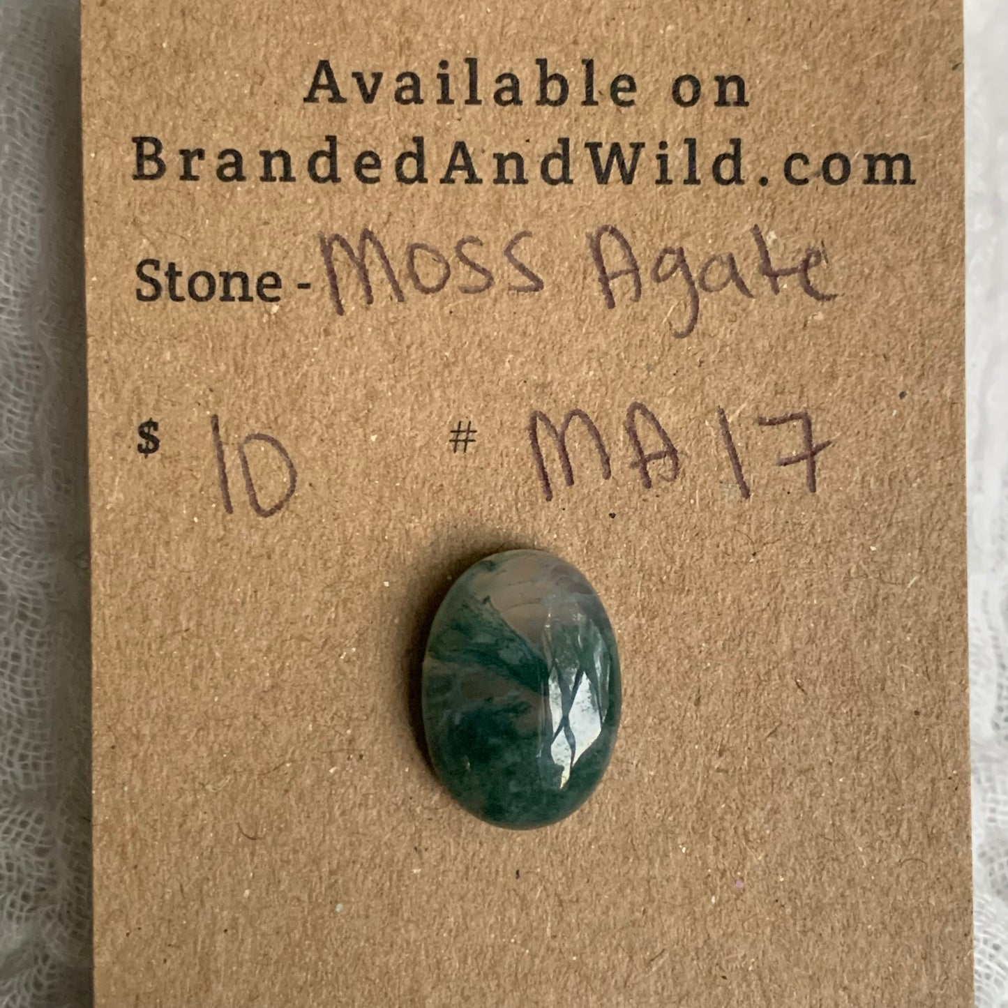 Moss Agate Cabochon- MA17