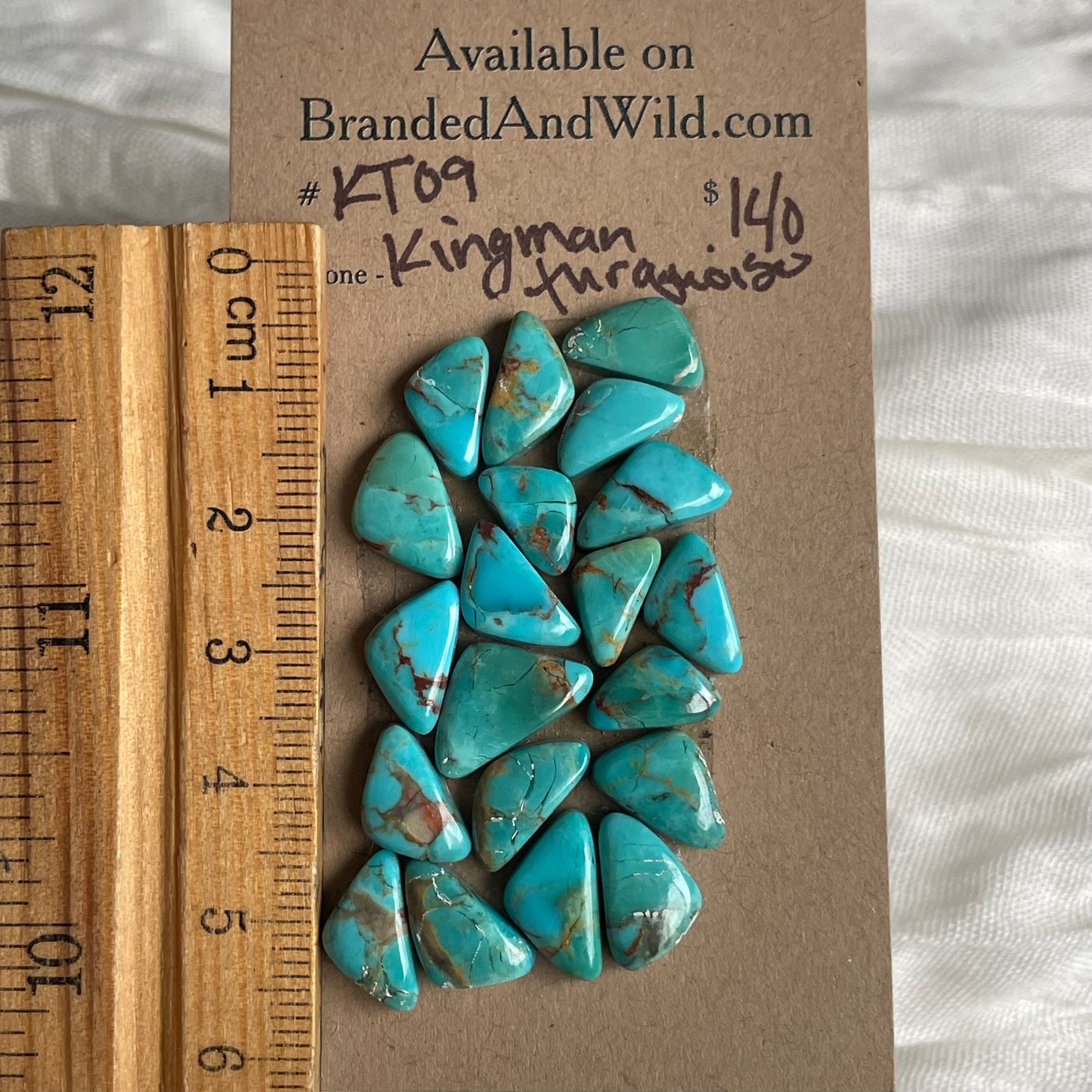 Kingman Turquoise Cabochon - KT09 8D77AD4C-B78E-459E-B28B-F411615B0997 Brandedandwild.com