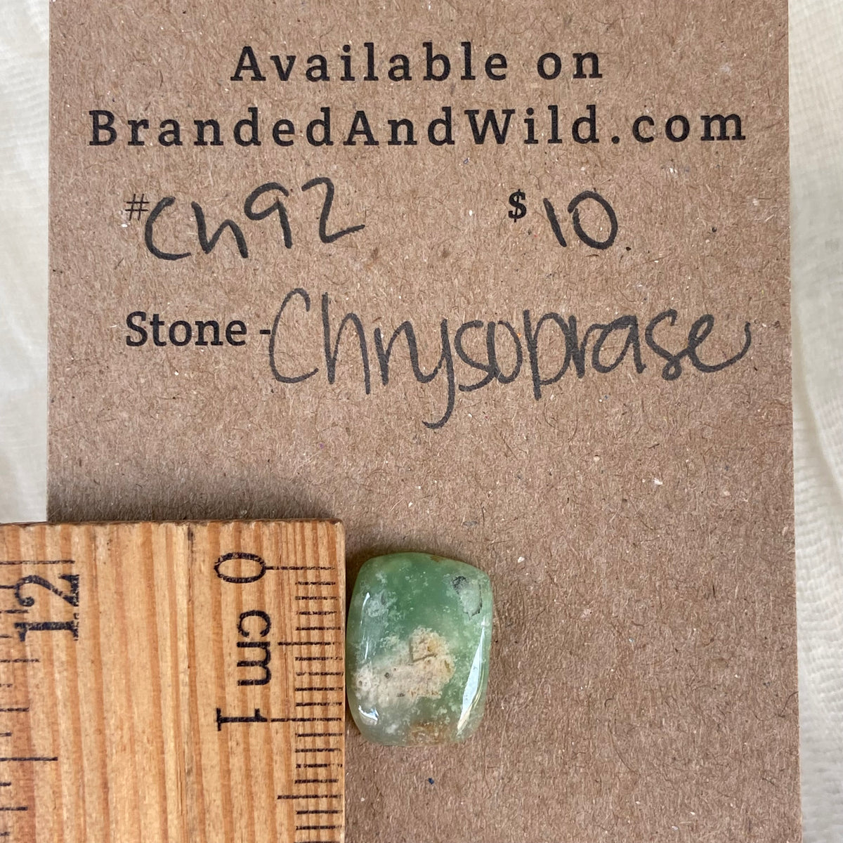 Chrysoprase Cabochon - Ch92 8D7AB714-E1E9-428F-8D61-B83355B6E3CA Brandedandwild.com