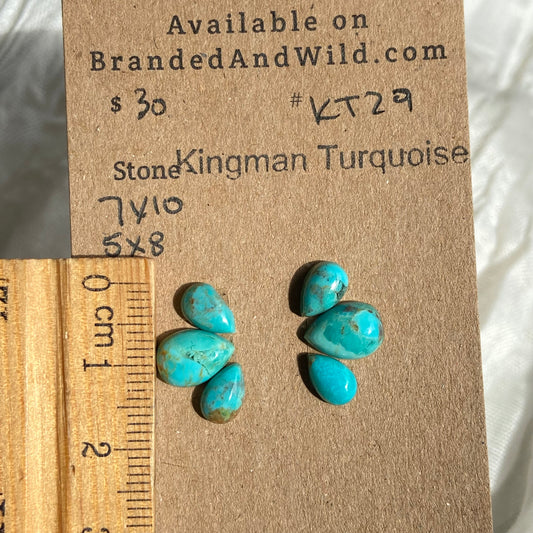 Kingman Turquoise Cabochon - KT29 8D94AFEF-9979-4EFA-9582-510E937A1A40 Brandedandwild.com