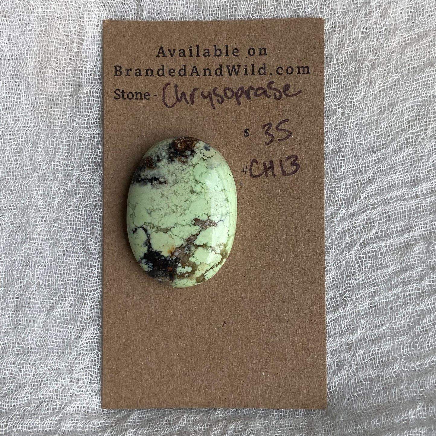 Chrysoprase Cabochon - Ch13