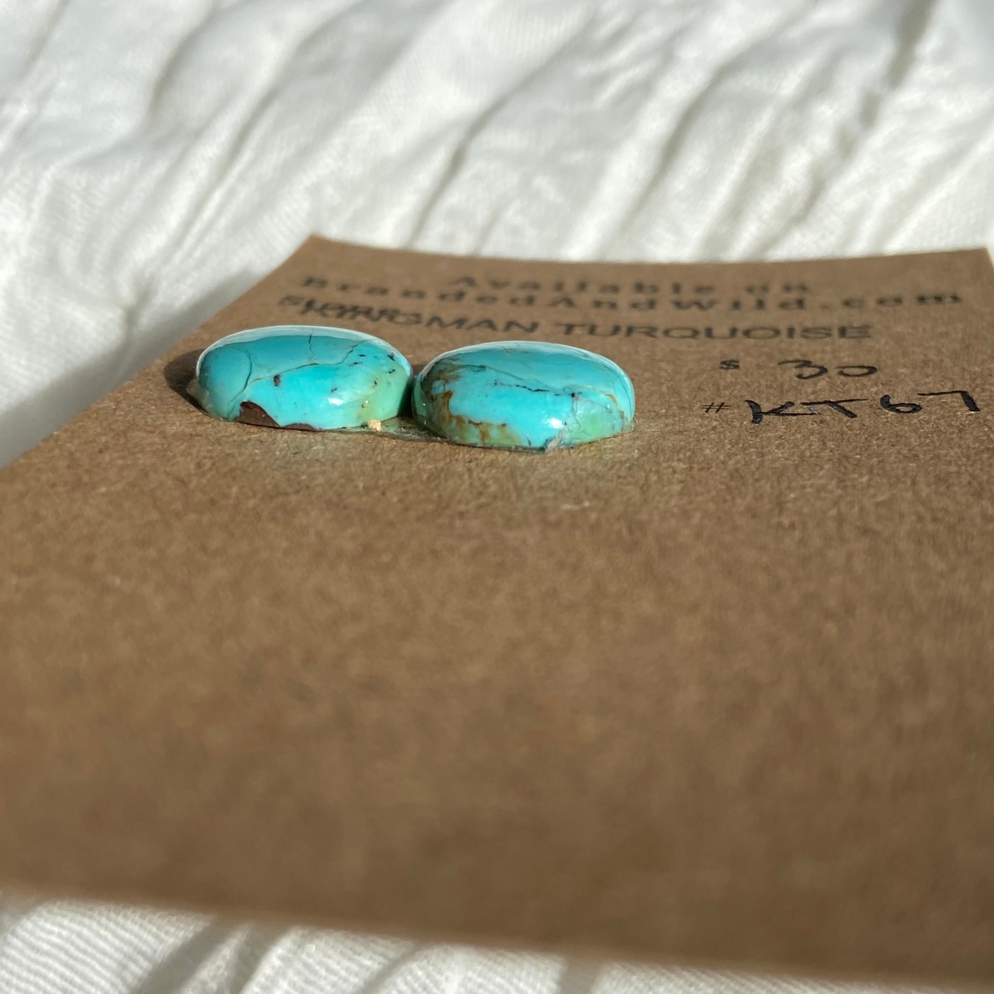 Kingman Turquoise Cabochon - KT67 8DB1A16E-68E5-4B97-833D-7D9C6C4D25D8 Brandedandwild.com