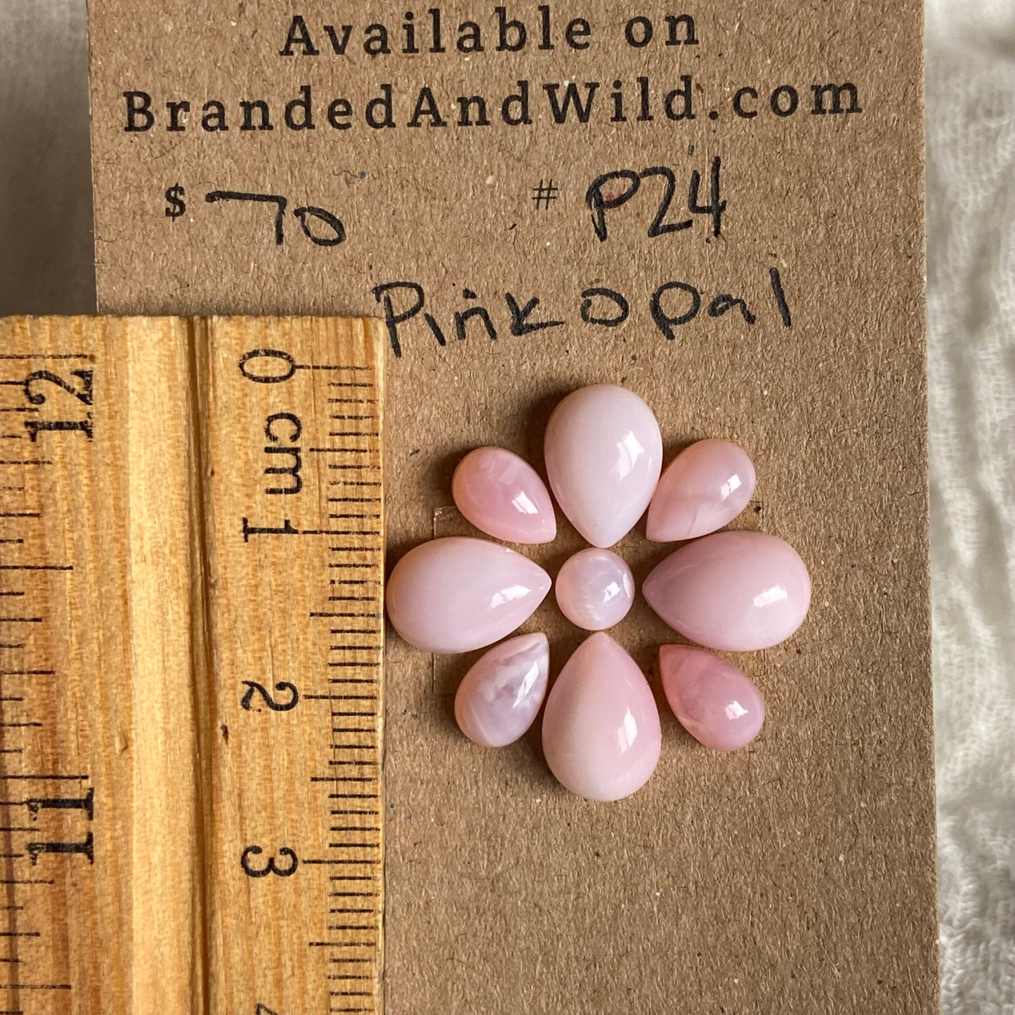 Pink Opal Cabochon - P24 8DCB7B1C-393C-46CD-B520-8ED3CBF62524 Brandedandwild.com