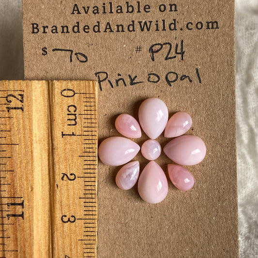 Pink Opal Cabochon - P24 8DCB7B1C-393C-46CD-B520-8ED3CBF62524 Brandedandwild.com