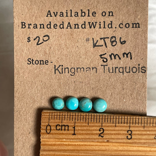 Kingman Turquoise Cabochon - KT86 8DCBA4A2-B2C2-487D-BE80-CCB36D306387 Brandedandwild.com
